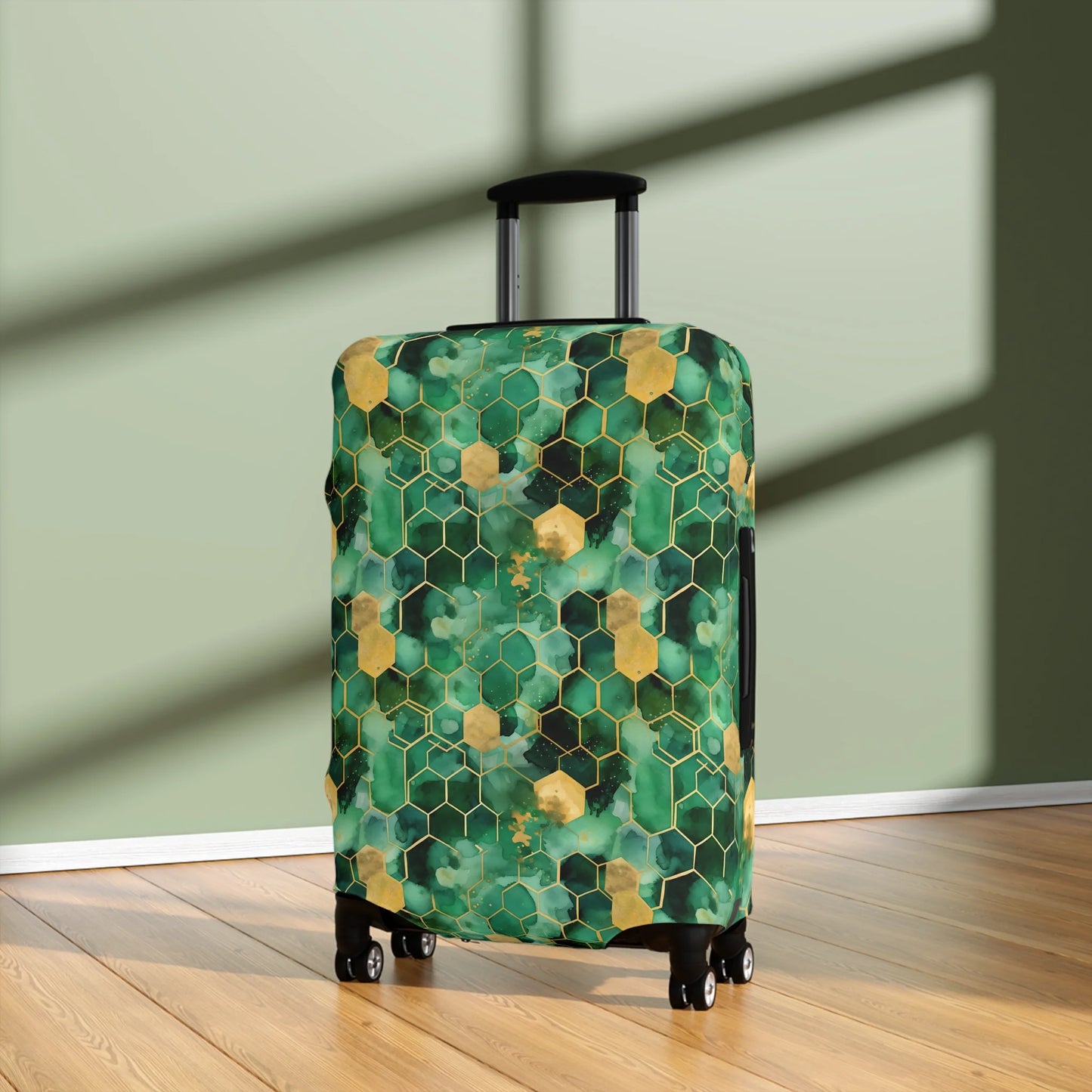 Abstract Verdant Elegance Luggage Cover