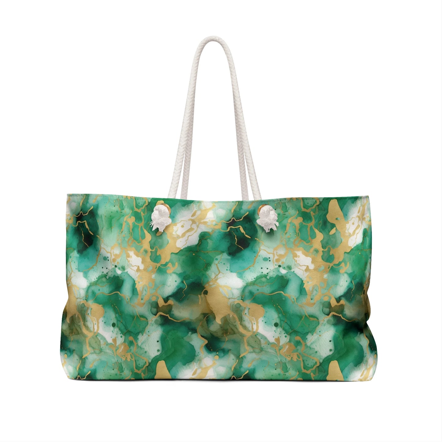 Simplicity in Green Weekender Bag