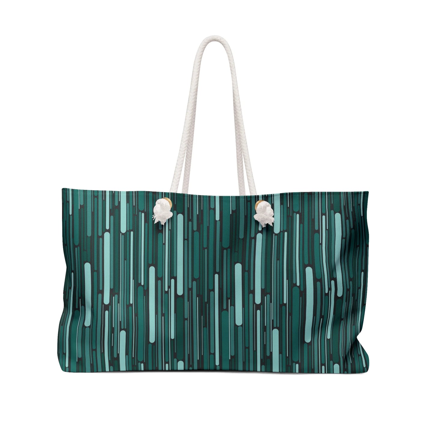 Green Rain Ornament Weekender Bag