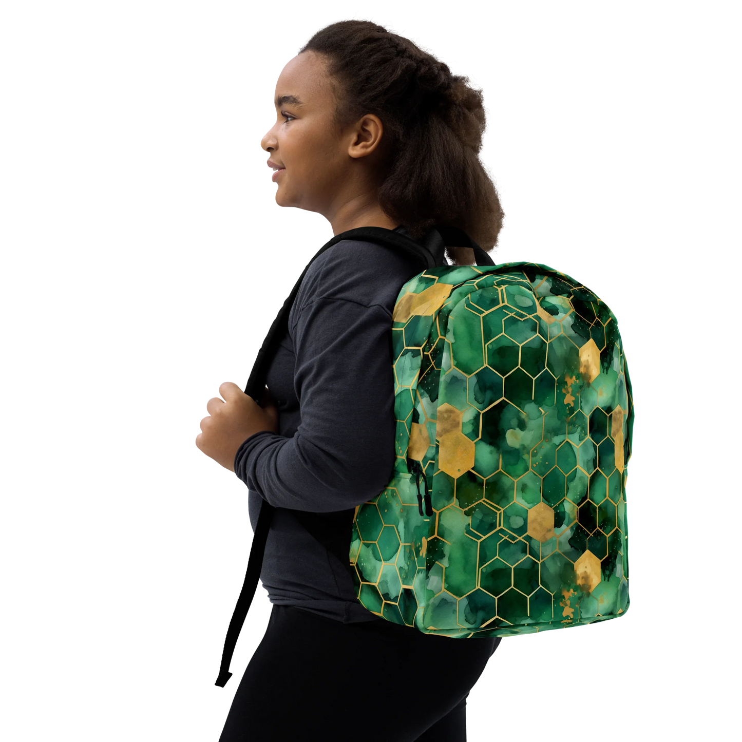 Abstract Verdant Elegance Backpack