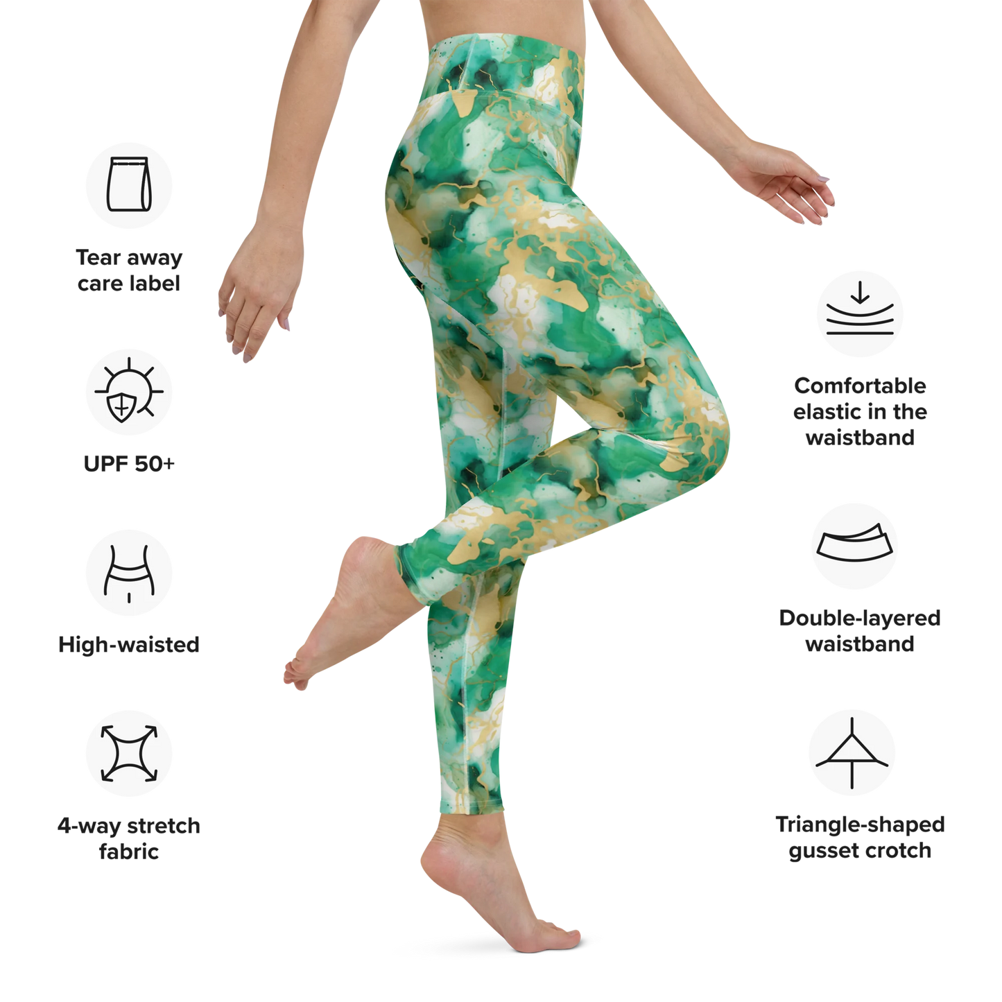 Simplicity in Green Yoga Leggings