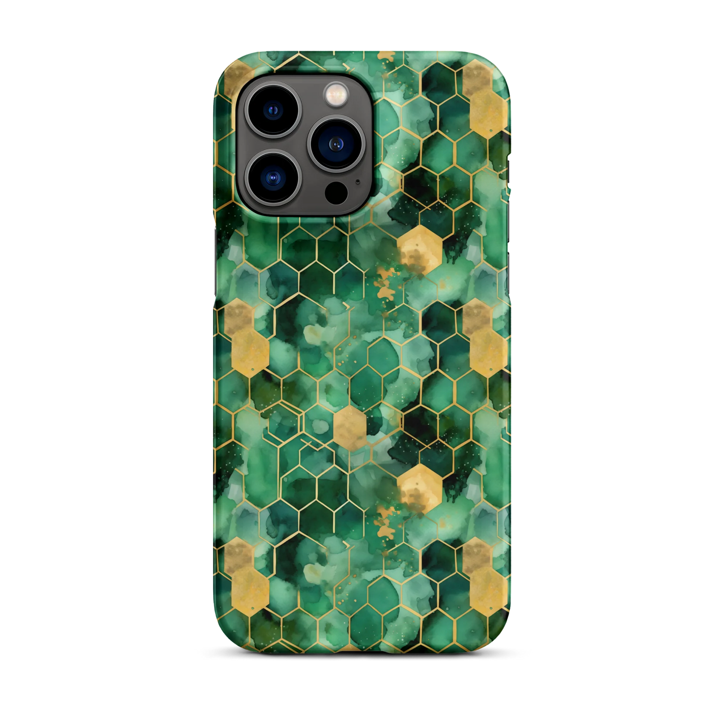 Abstract Verdant Elegance iPhone Case