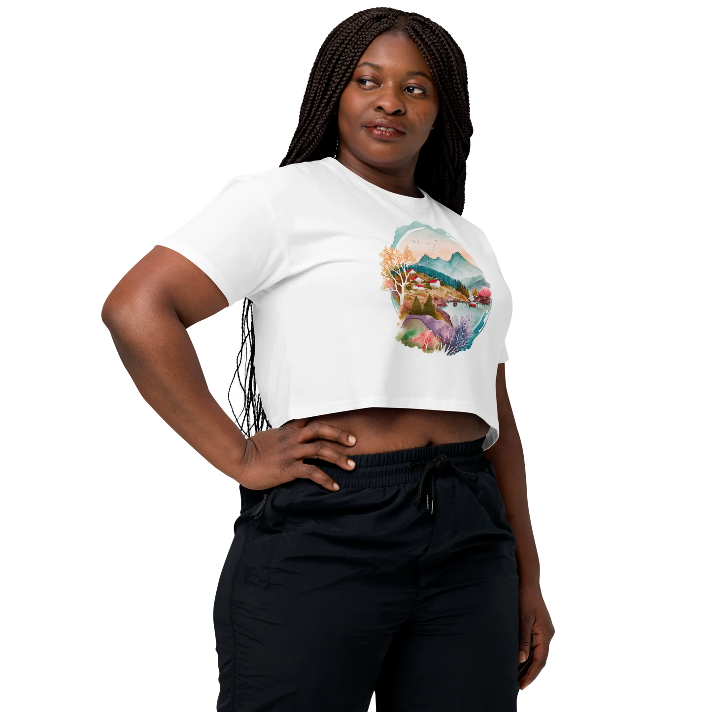 "Forest Whispers" Crop Top T-shirt