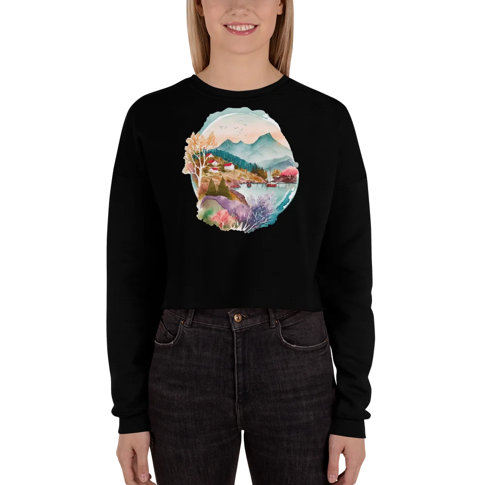 "Forest Whispers" Crop Sweatshirt