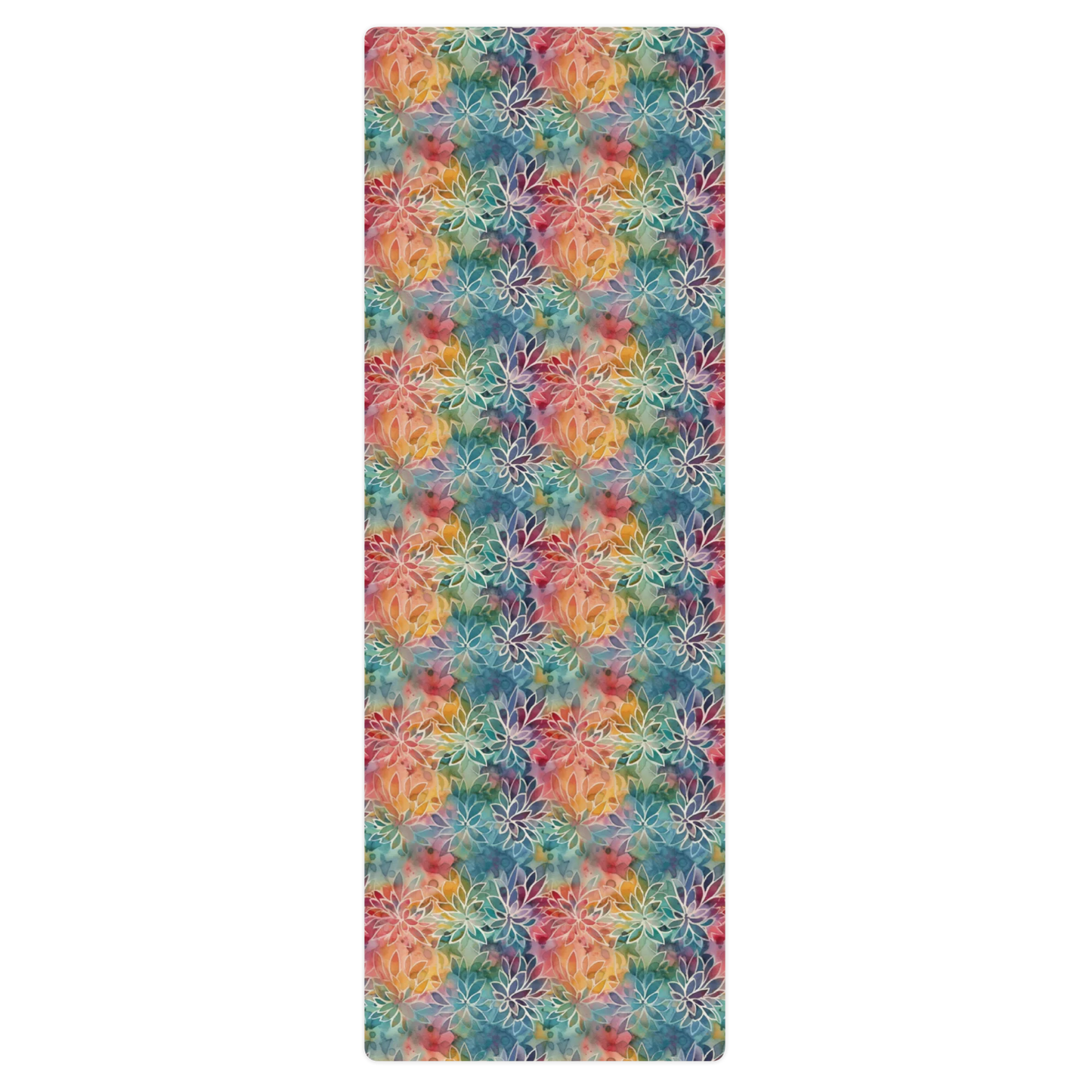 Colorful Summer Floral Abstraction Yoga Mat