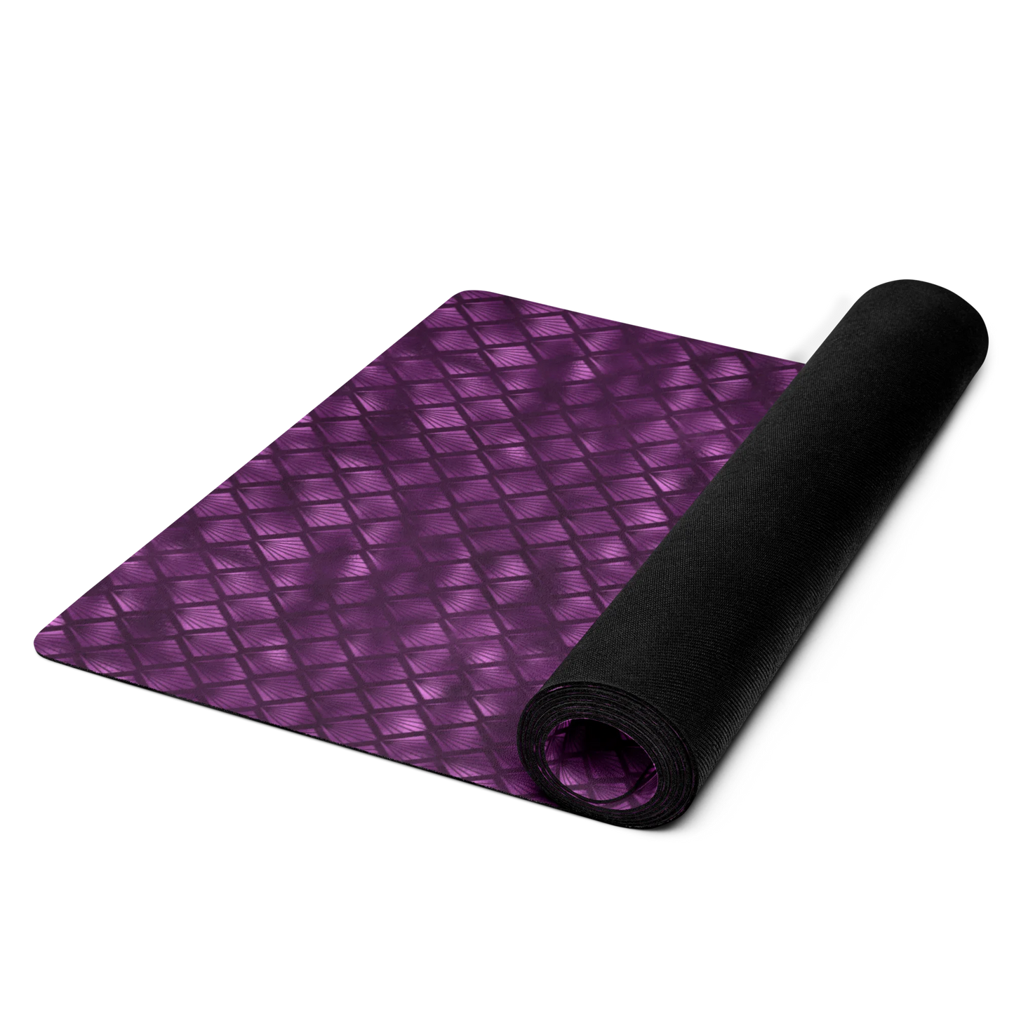 Violet Shadows Art Deco Ornament Yoga Mat
