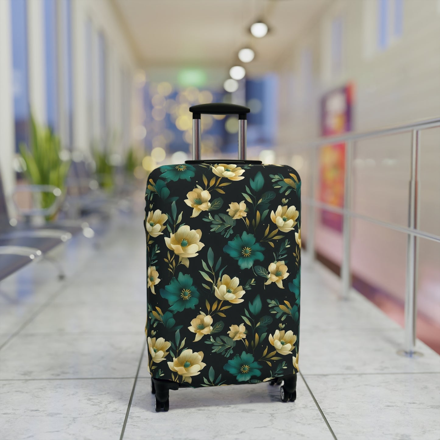 Minimalist Blooms Luggage Cover