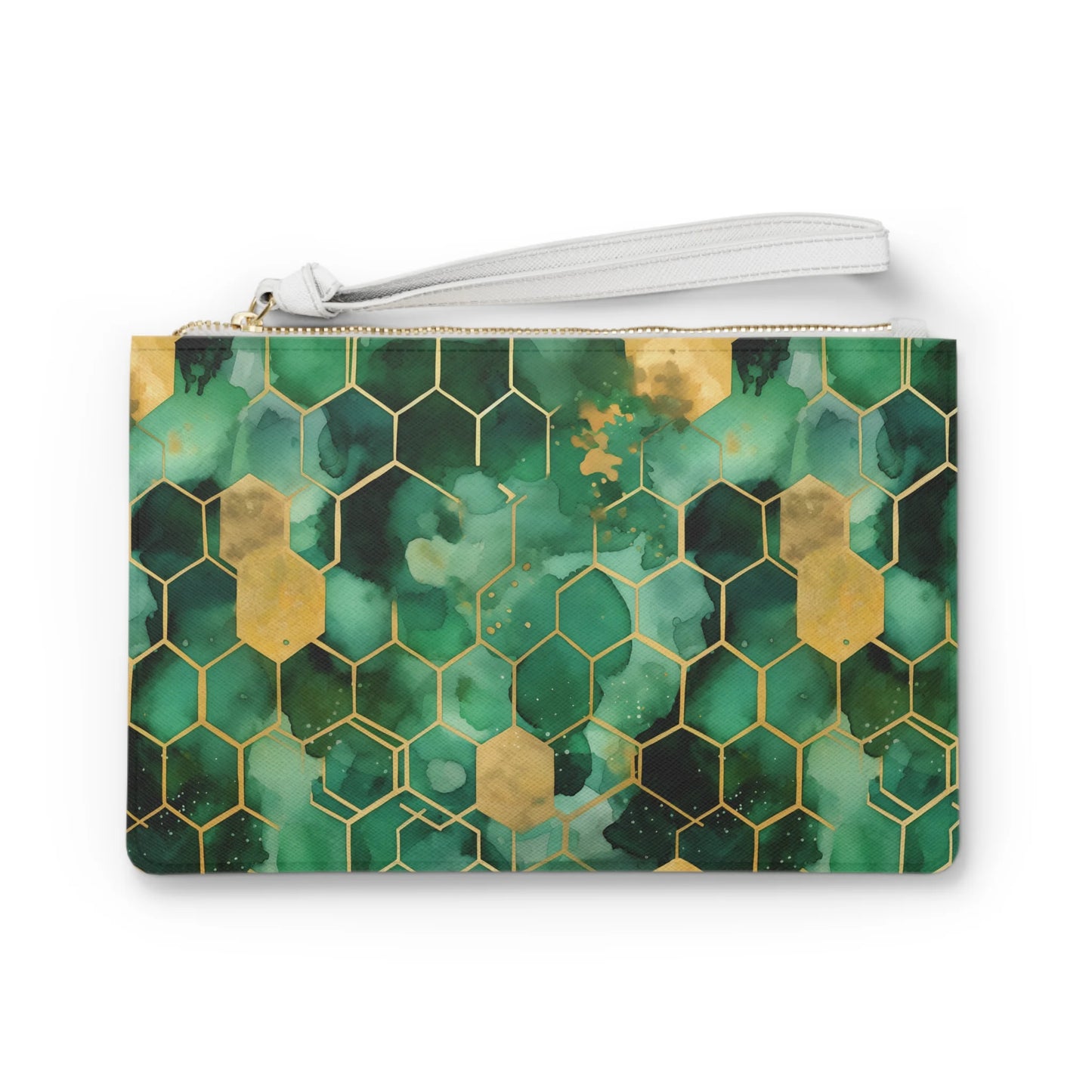 Abstract Verdant Elegance Clutch