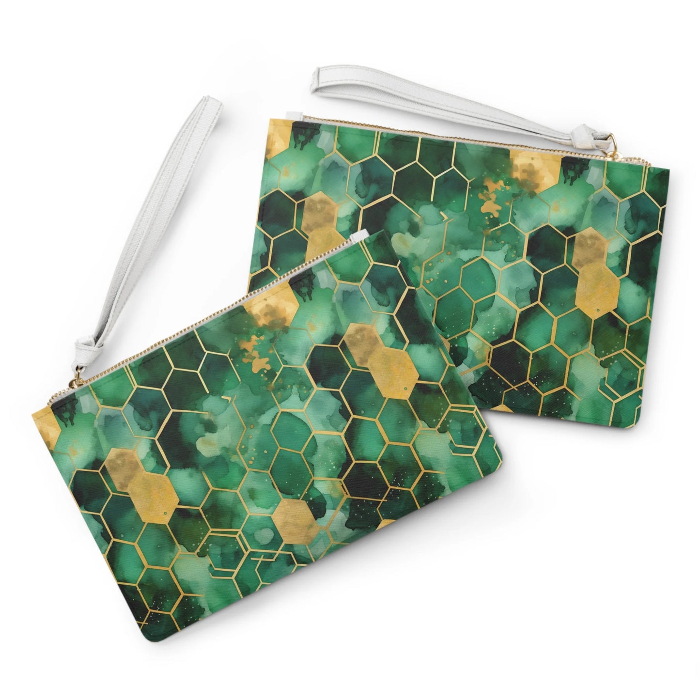 Abstract Verdant Elegance Clutch
