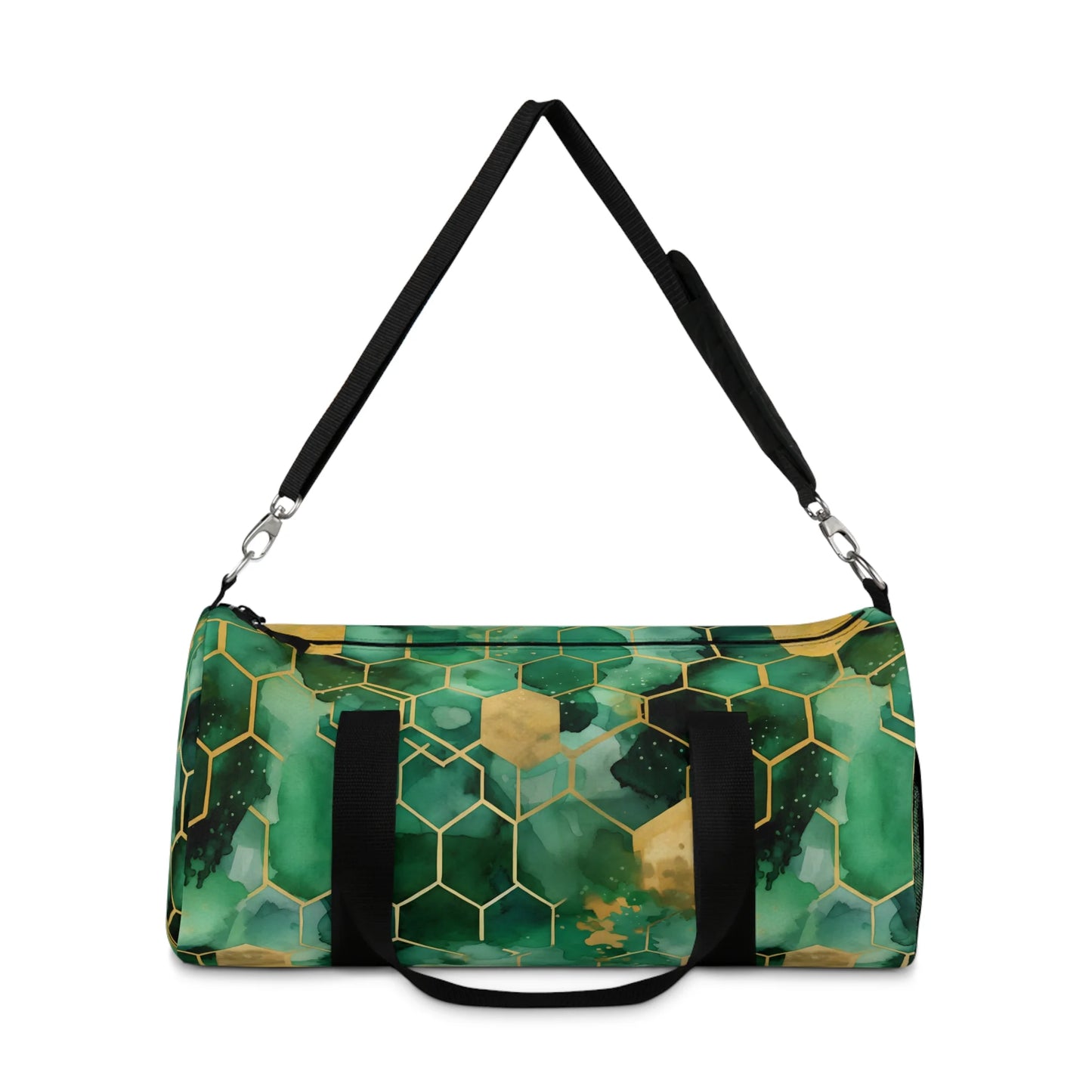Abstract Verdant Elegance Duffel Bag