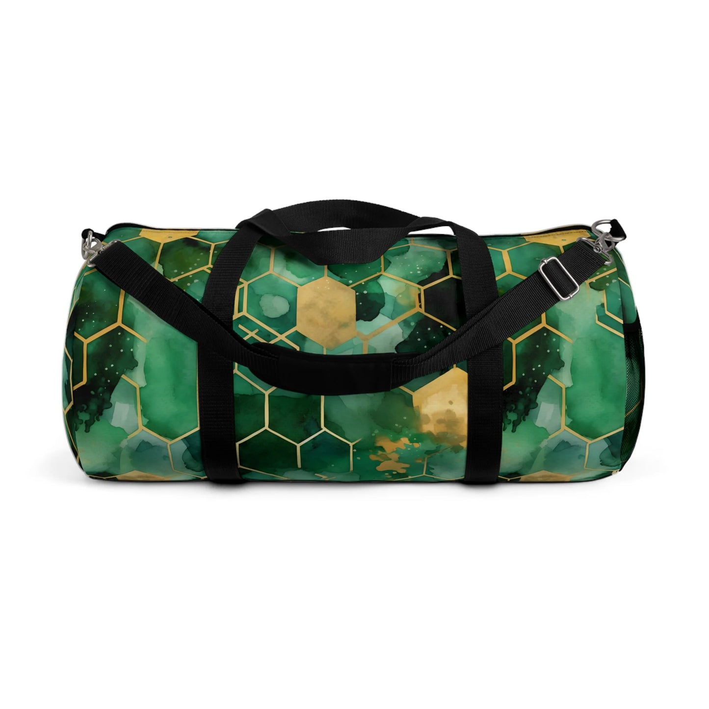 Abstract Verdant Elegance Duffel Bag