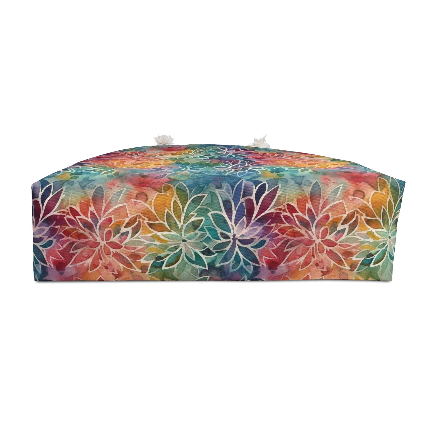 Colorful Summer Floral Abstraction Weekender Bag