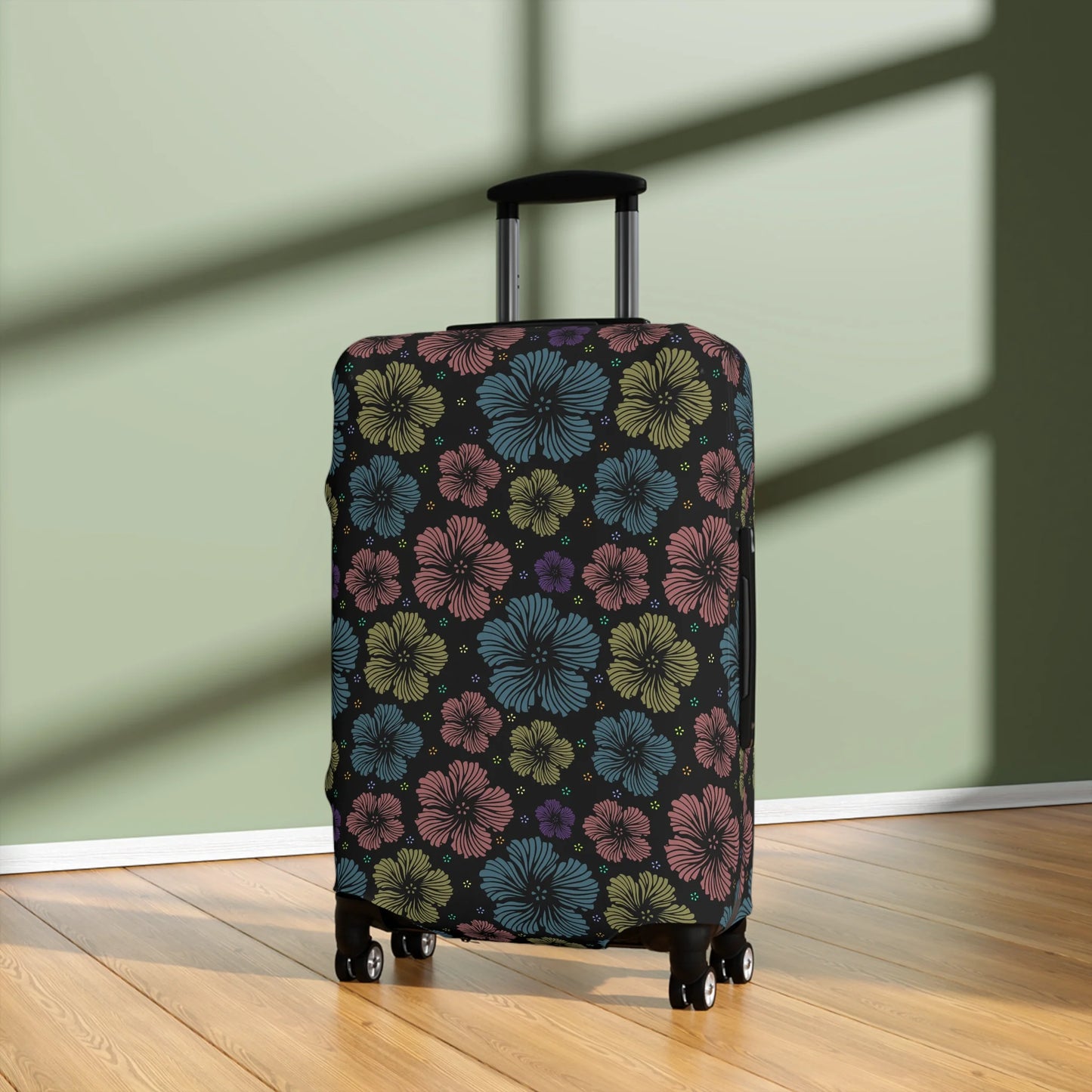 Clean Floral Vibes Luggage Cover