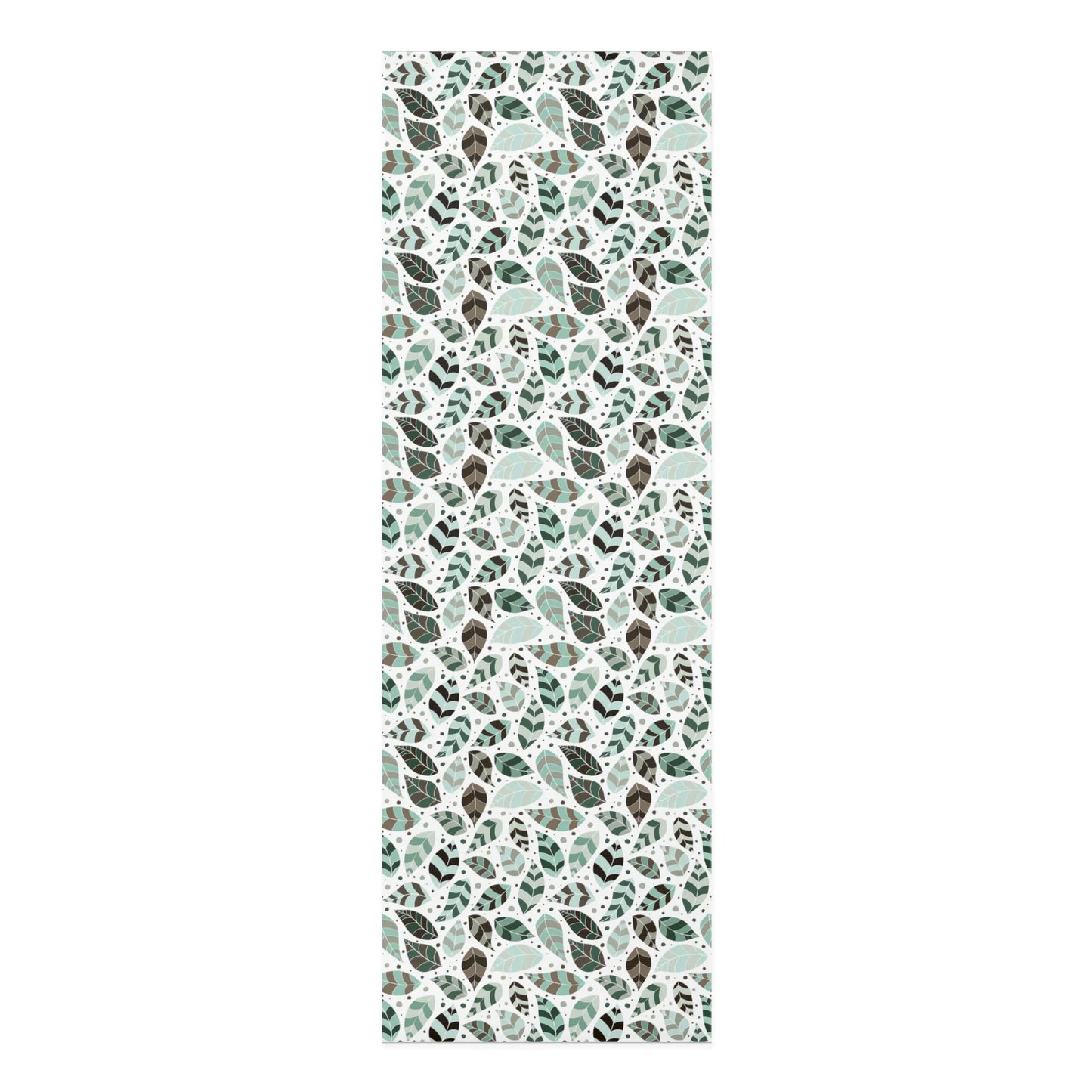 Green Leafy Ornament Foam Yoga Mat
