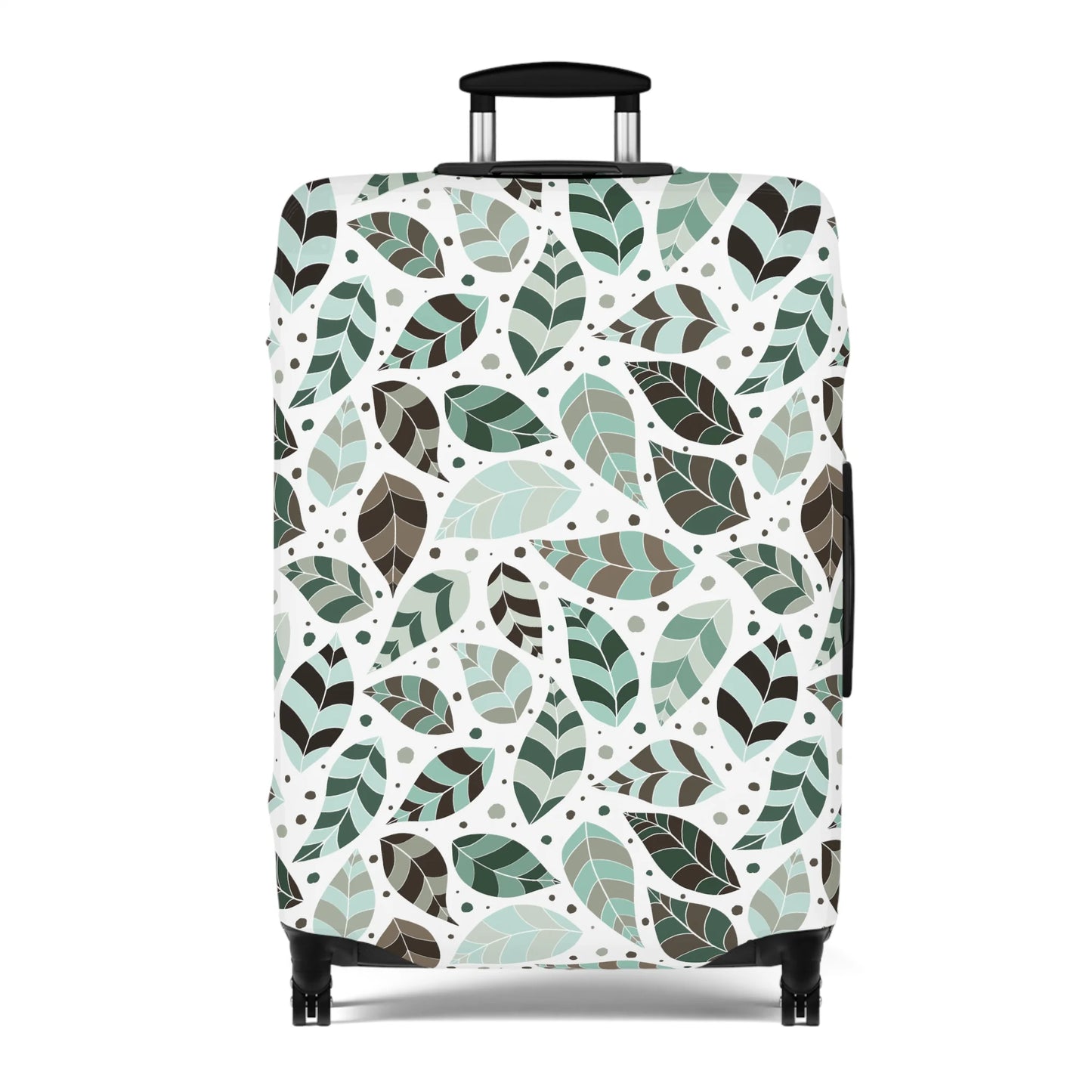 Green Leafy Ornament Luggage Cover