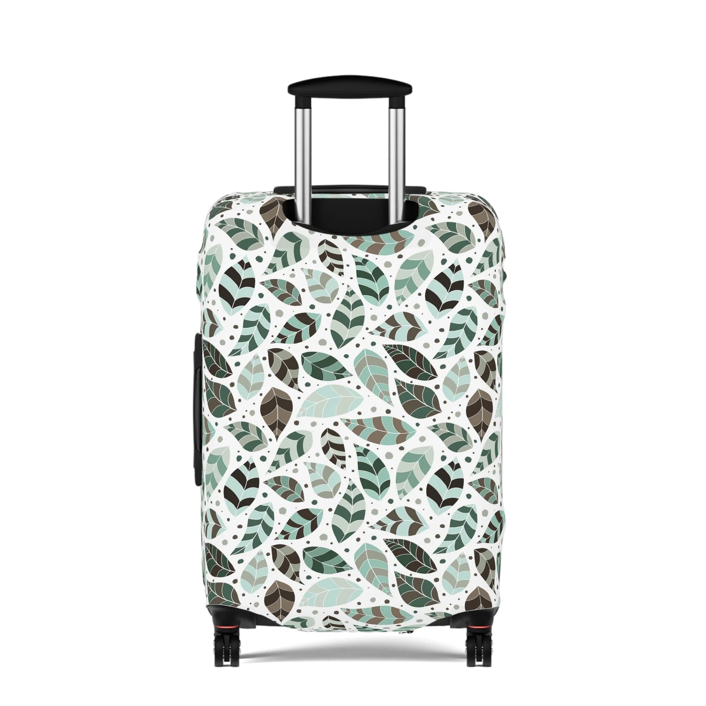 Green Leafy Ornament Luggage Cover