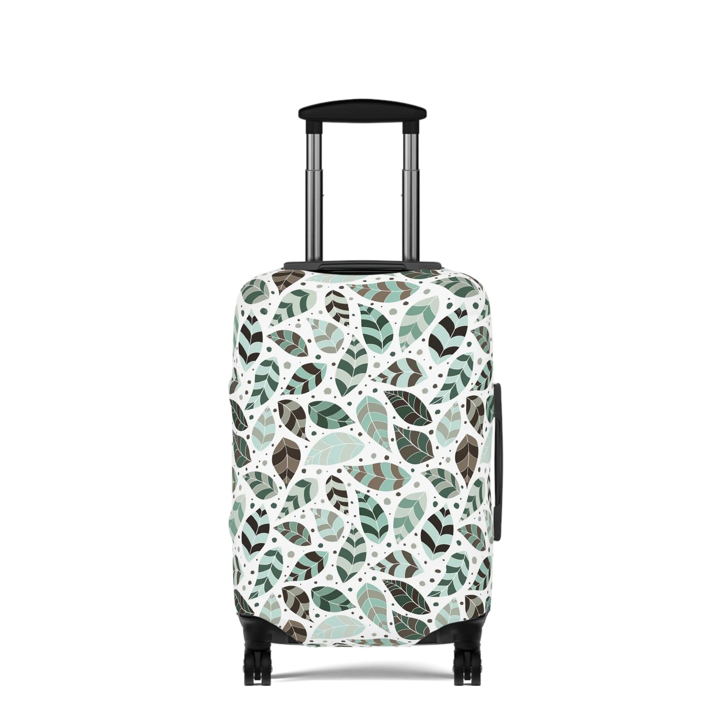 Green Leafy Ornament Luggage Cover