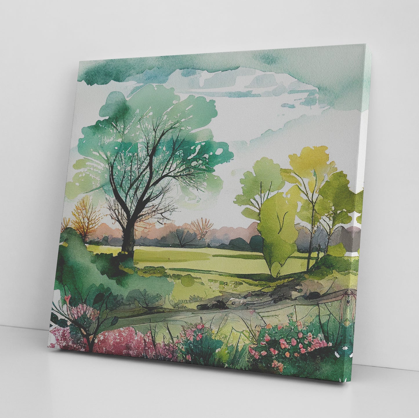 Green Spring Landscape Wall Art