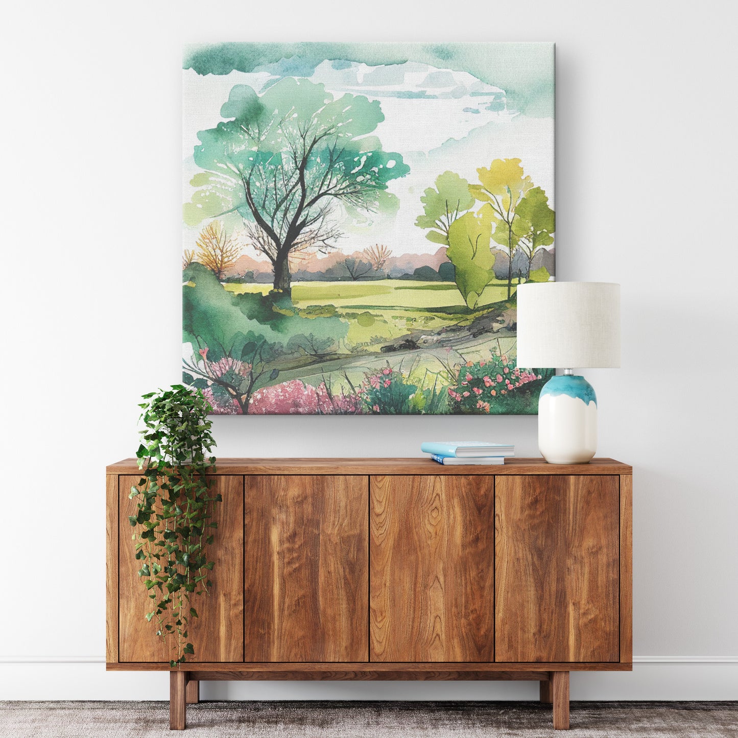 Green Spring Landscape Wall Art