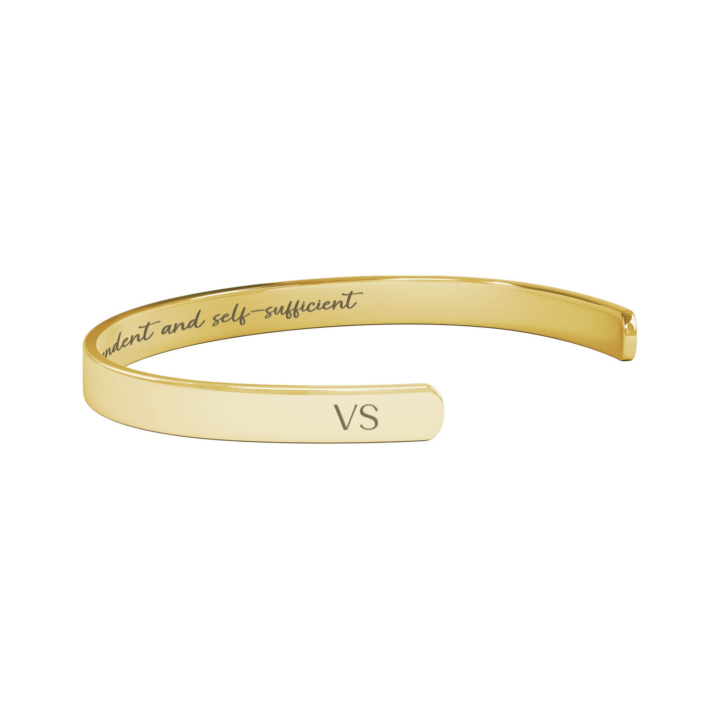 I am Independent and Self-Sufficient Cuff Bracelet