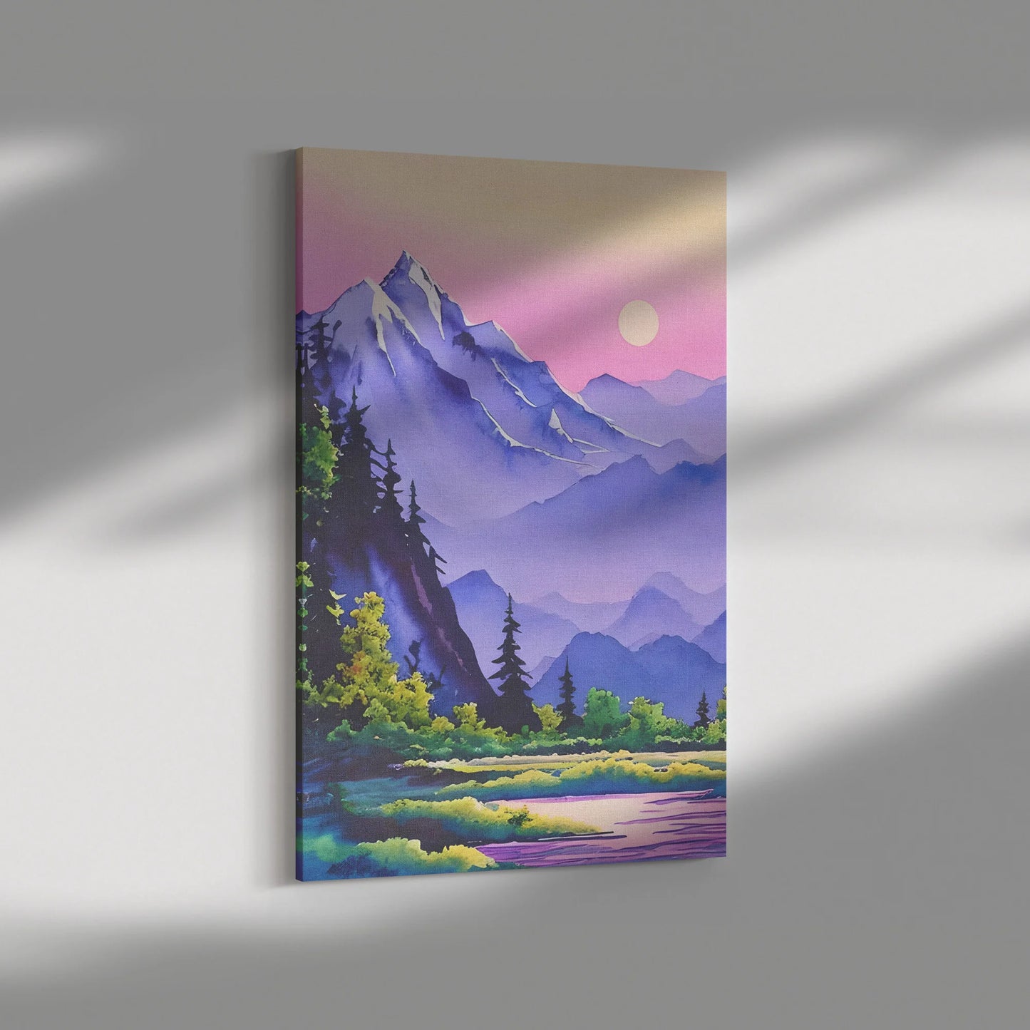 Magic Mountain Landscape Canvas Wall Art