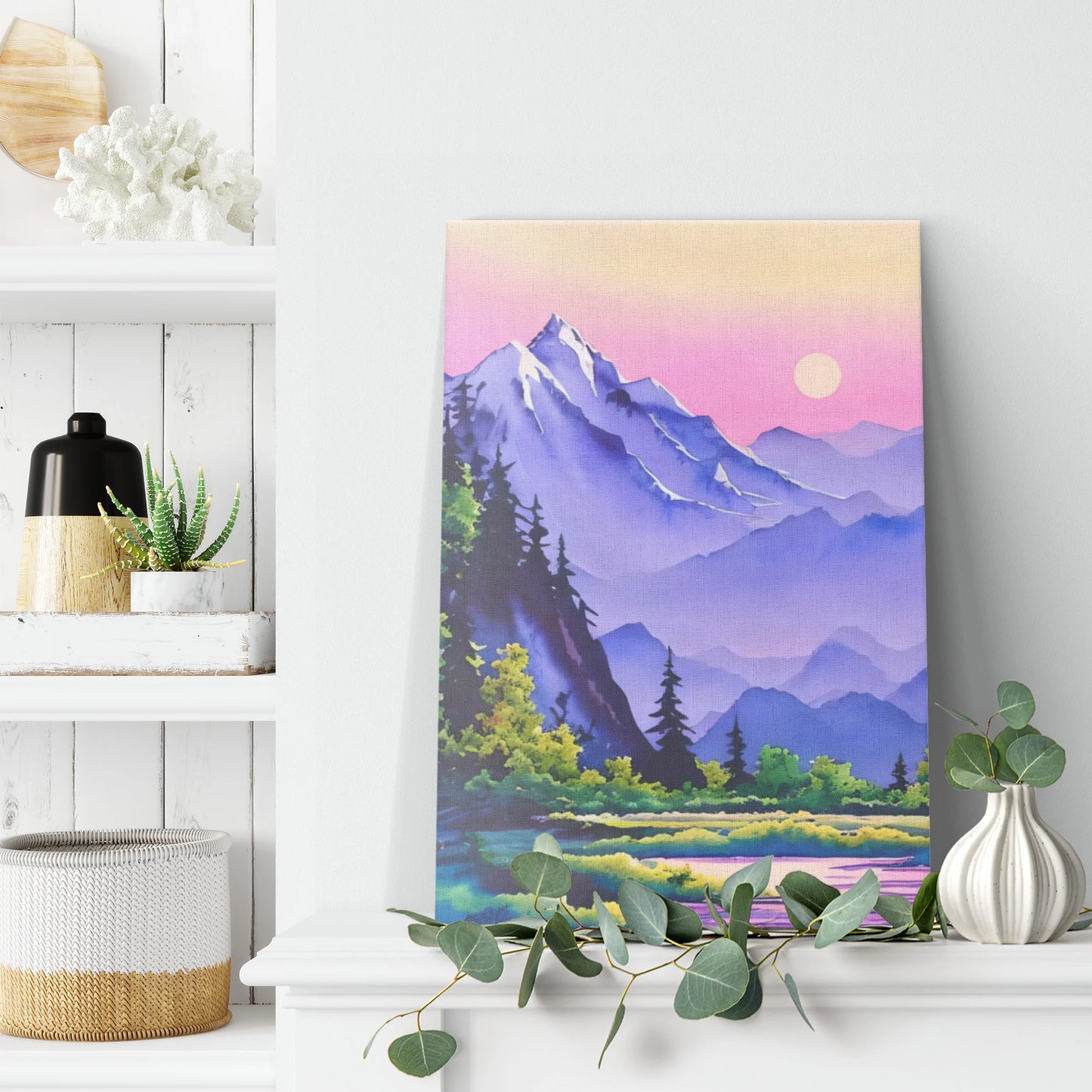 Magic Mountain Landscape Canvas Wall Art