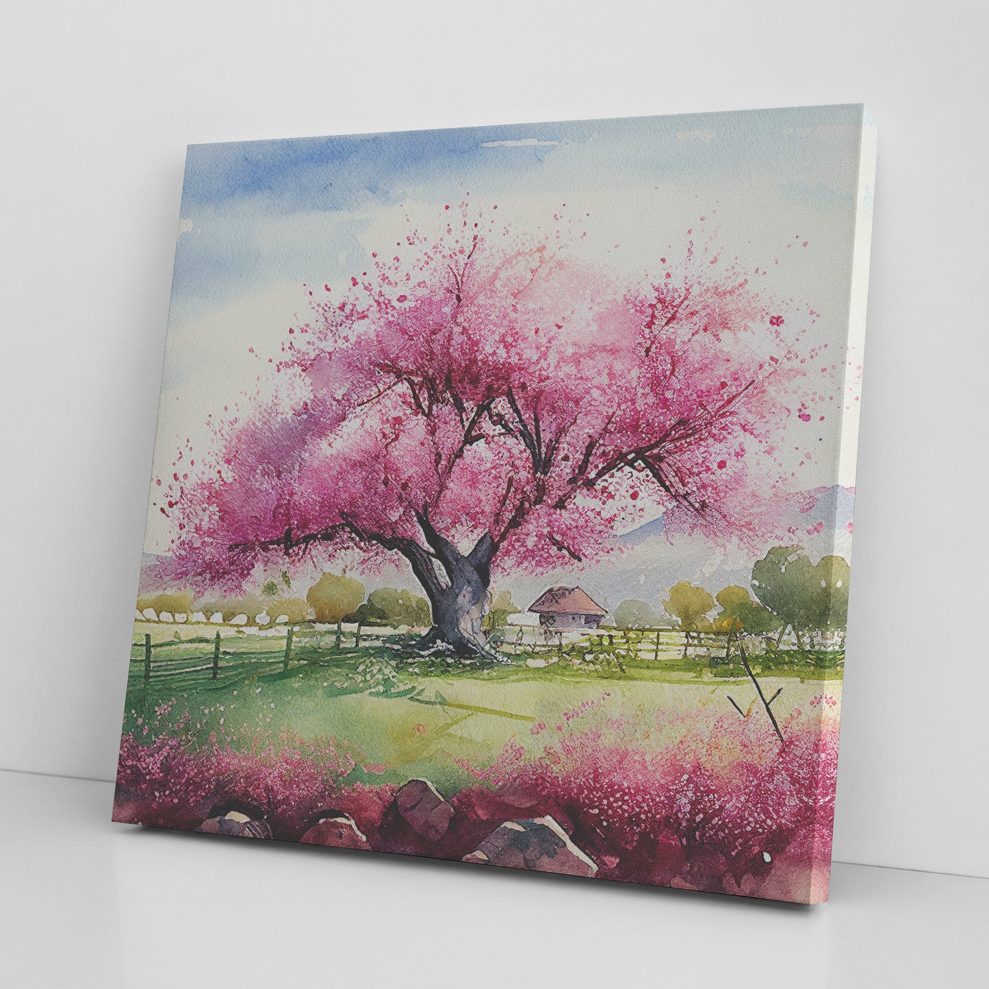 Spring Blooming Tree Canvas Wall Art