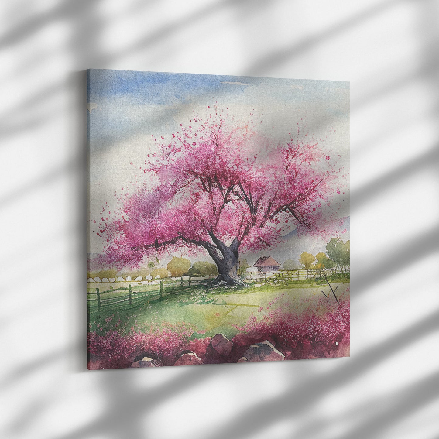 Spring Blooming Tree Canvas Wall Art
