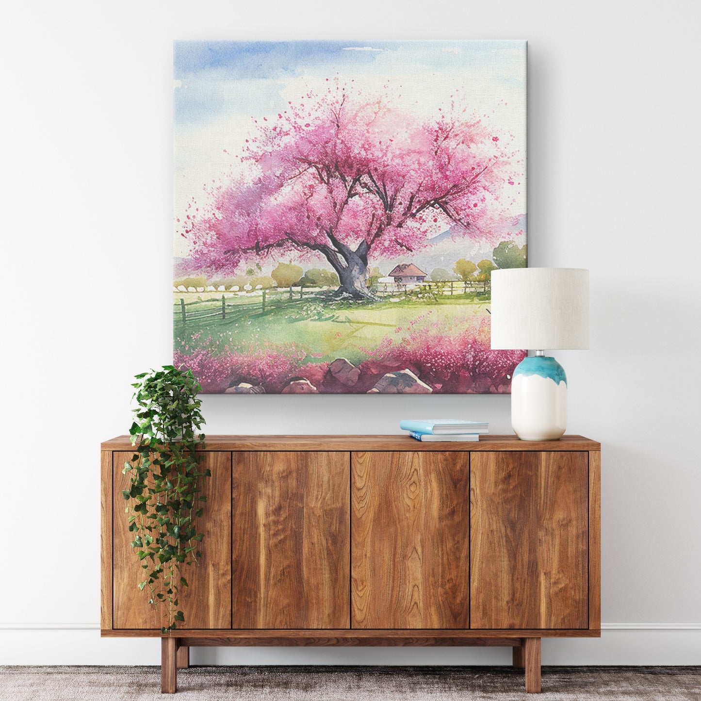 Spring Blooming Tree Canvas Wall Art