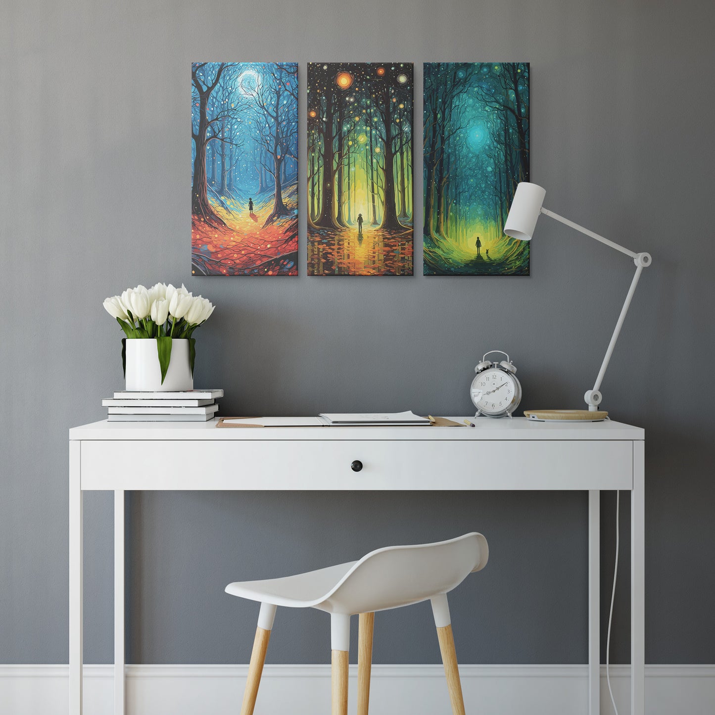 Adventure Seekers In A Magical Forest 3-pieces Wall Art