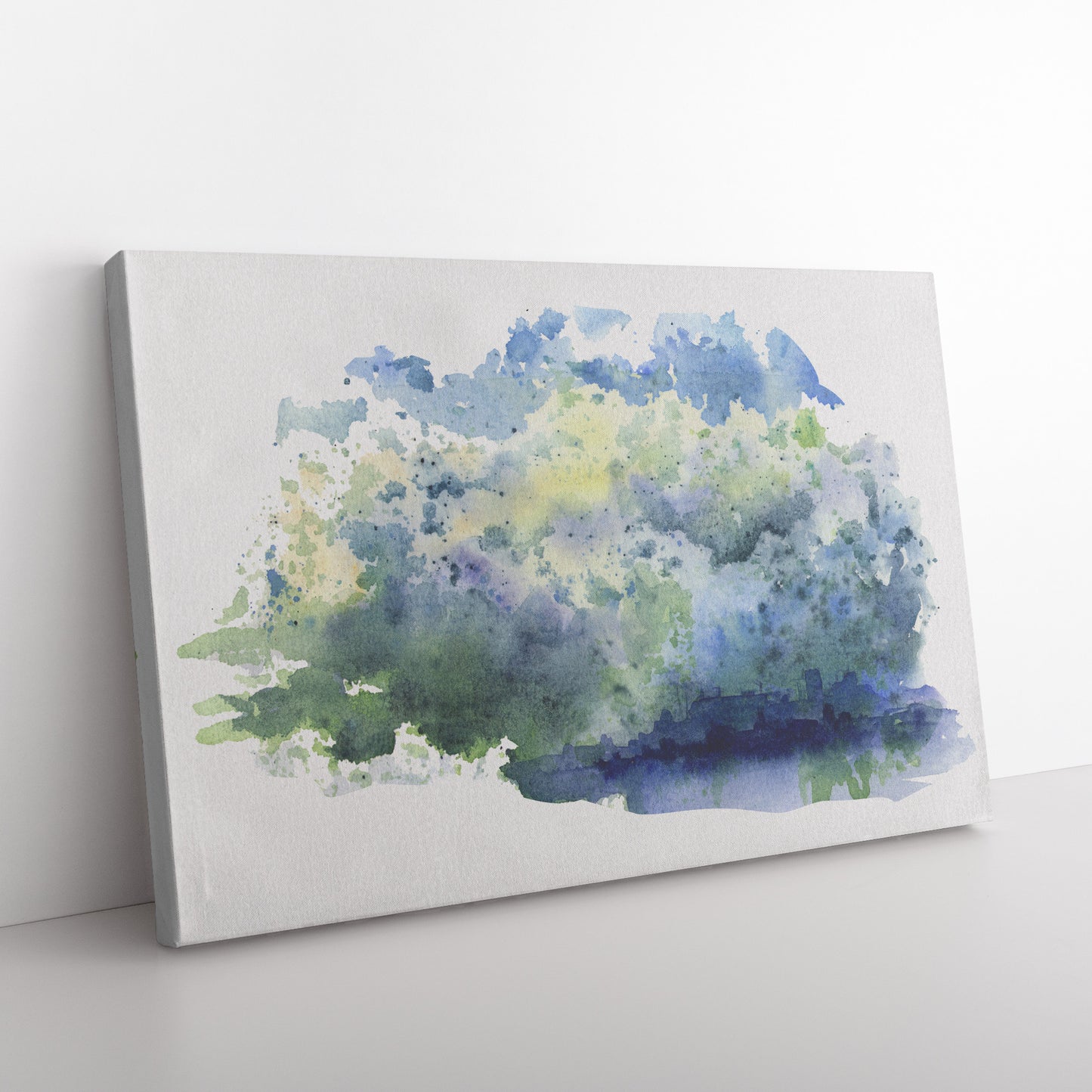 Summer Twilight Over The Forest Canvas Wall Art