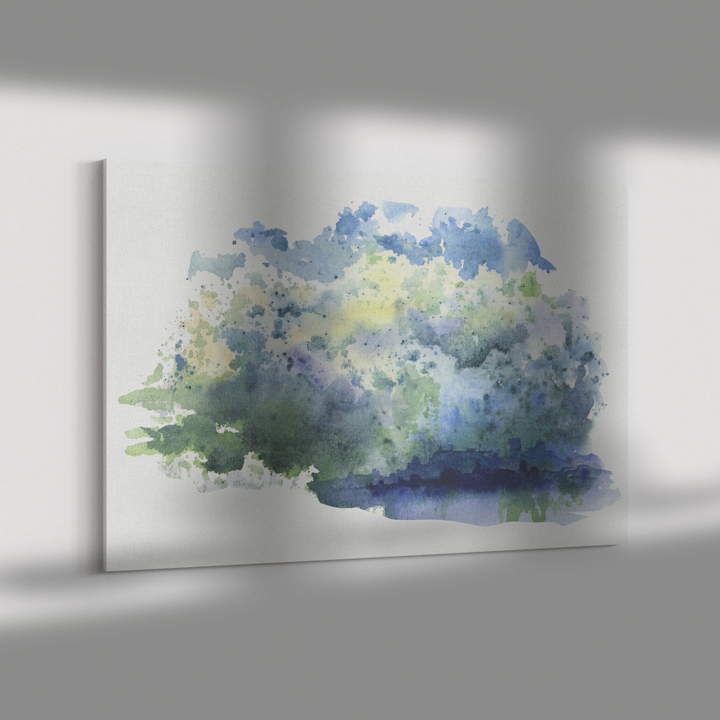 Summer Twilight Over The Forest Canvas Wall Art