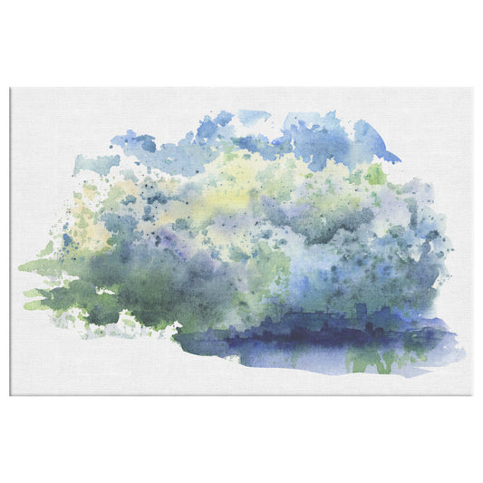 Summer Twilight Over The Forest Canvas Wall Art