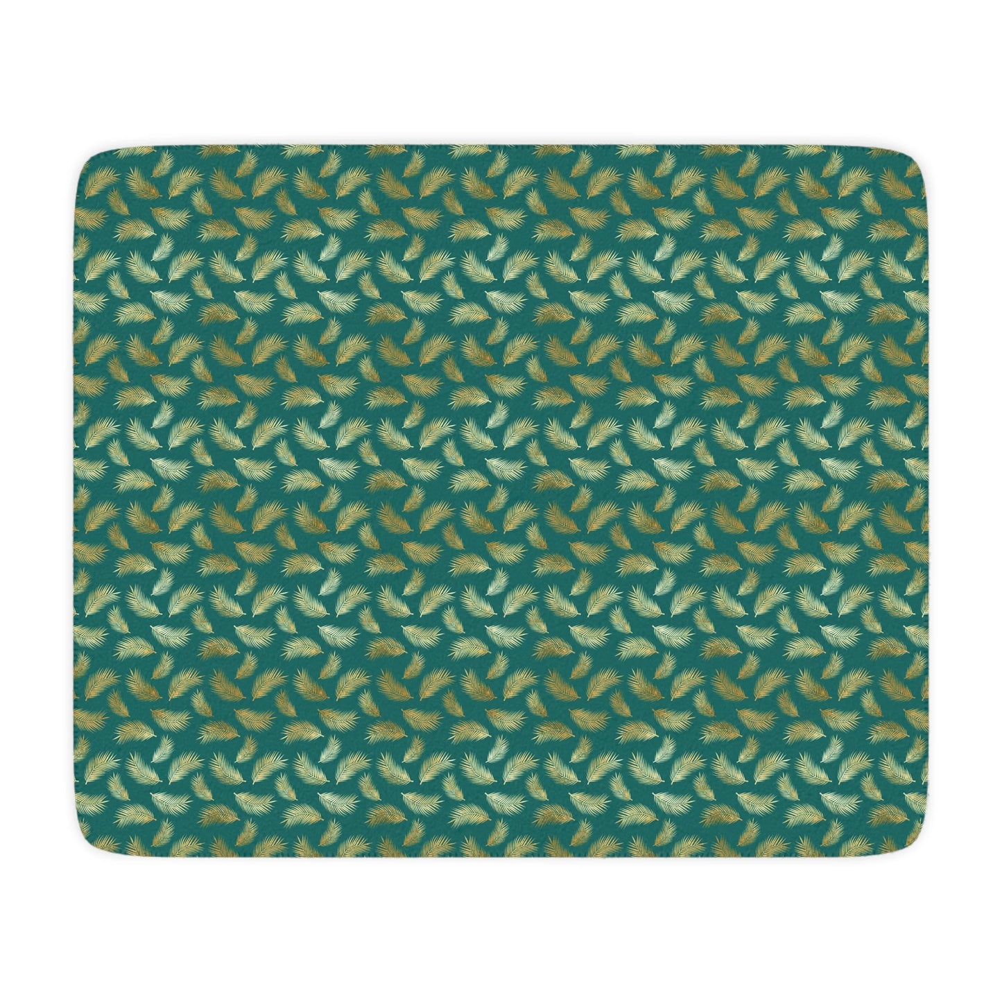 Tropical Vibes Tan Sherpa Blanket