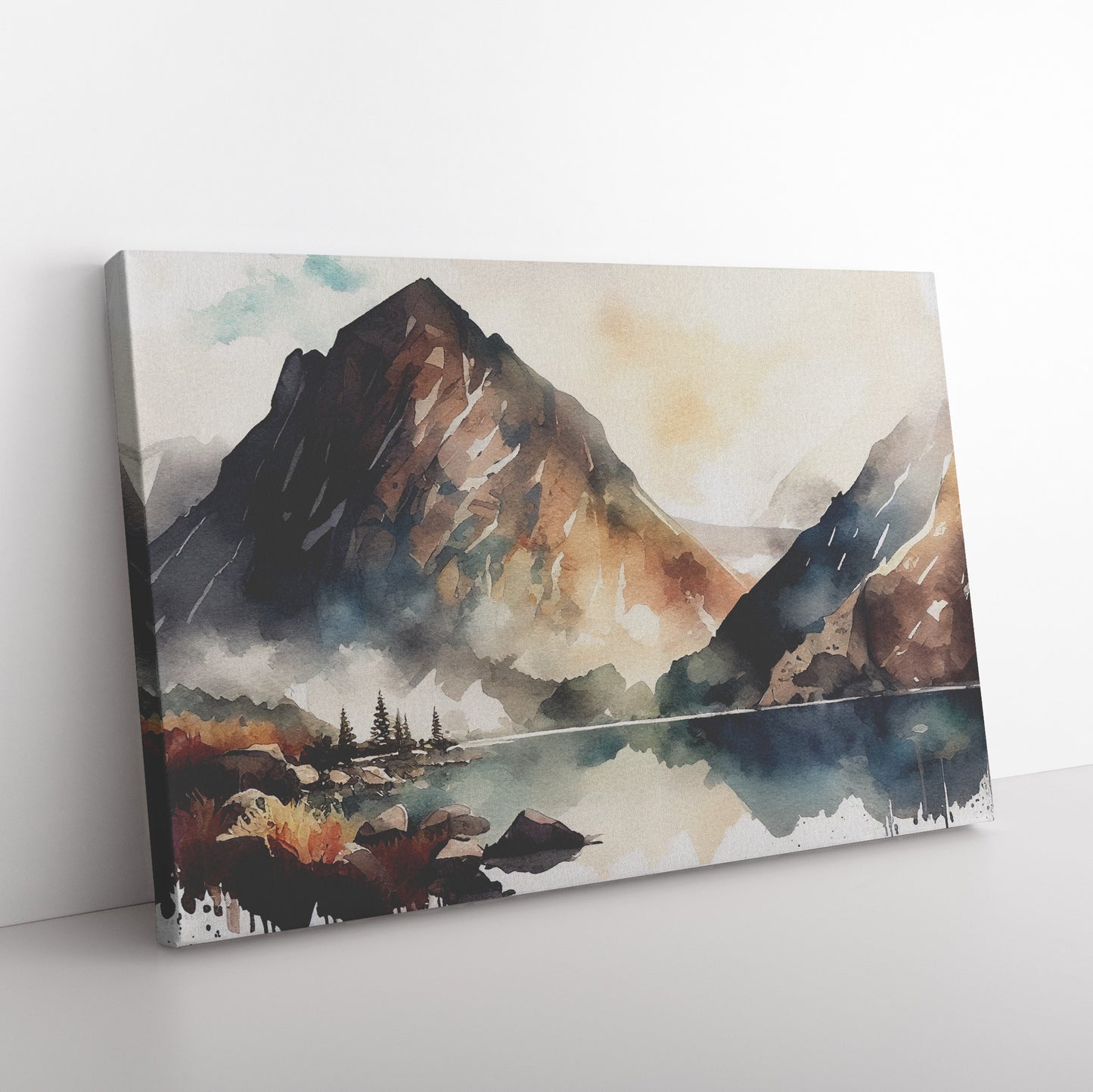 November in Mountains Canvas Wall Art