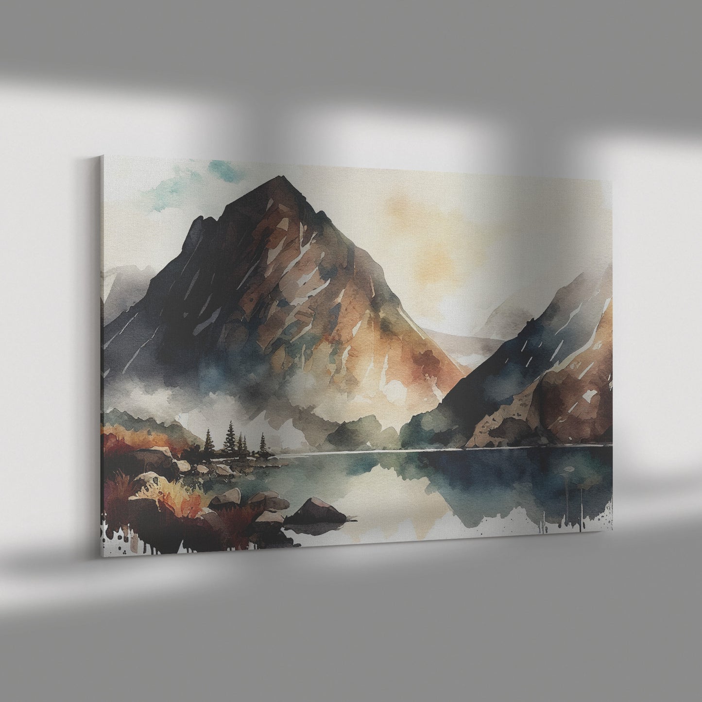 November in Mountains Canvas Wall Art