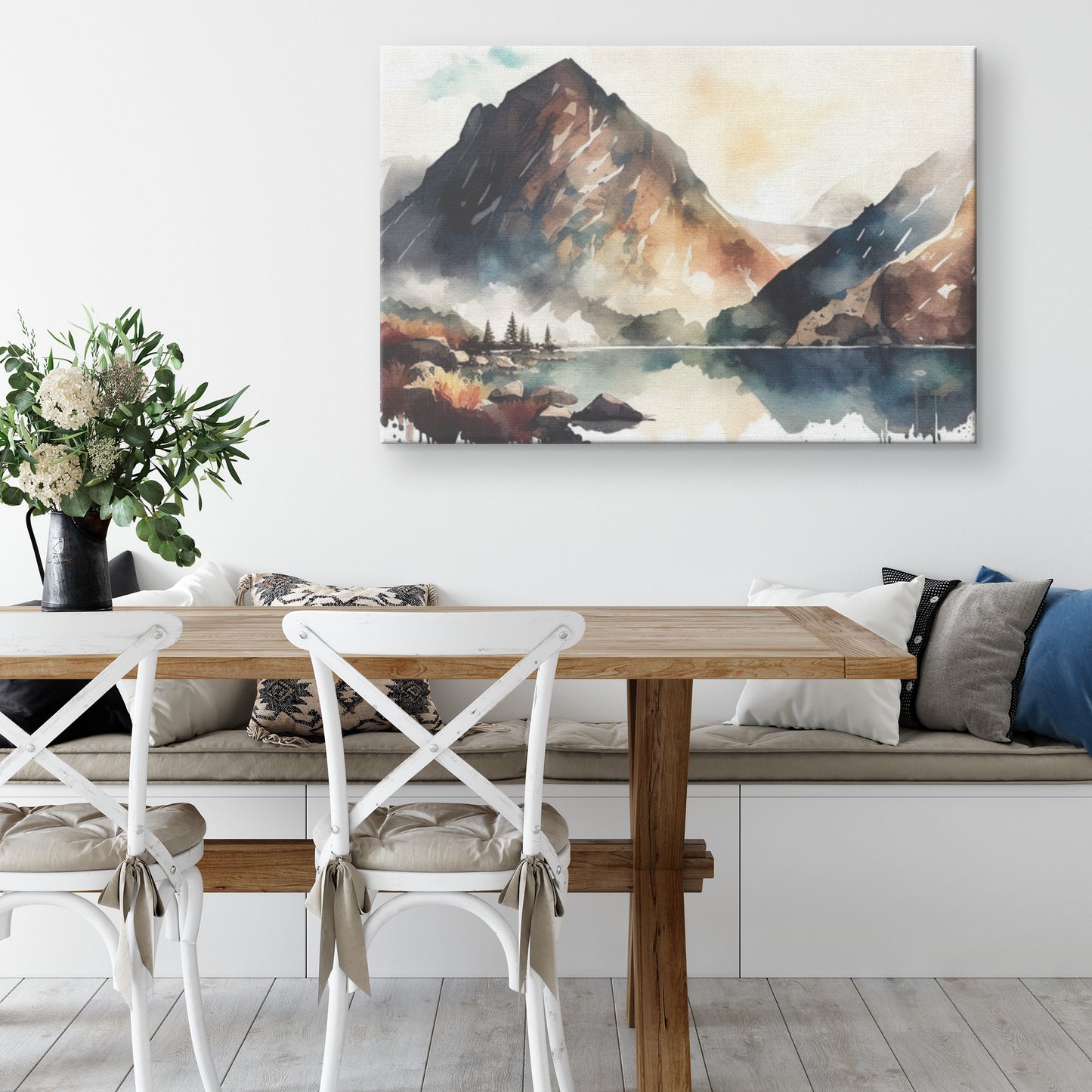 November in Mountains Canvas Wall Art