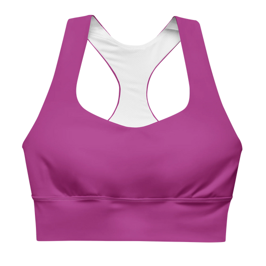 Blooming Violet Basic Longline Sports Bra