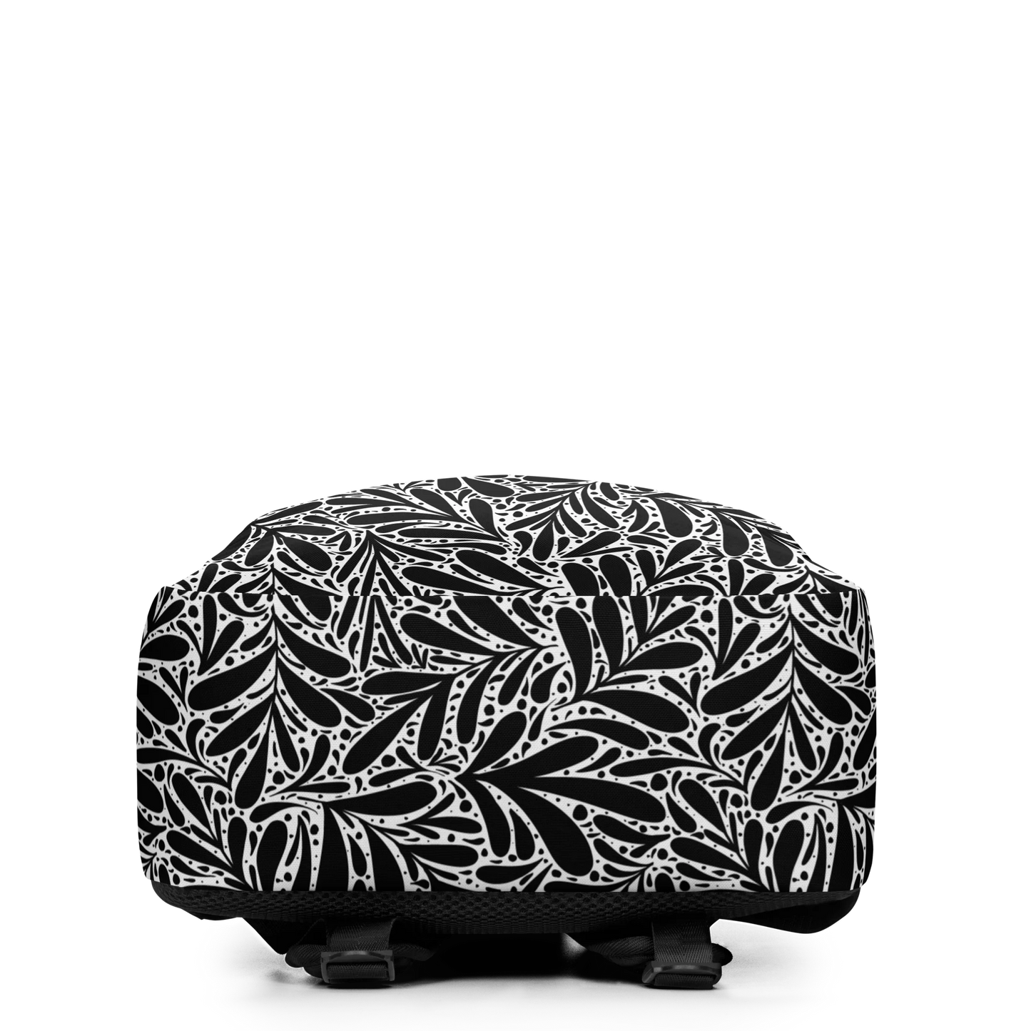 Black Leafy Luxury Backpack