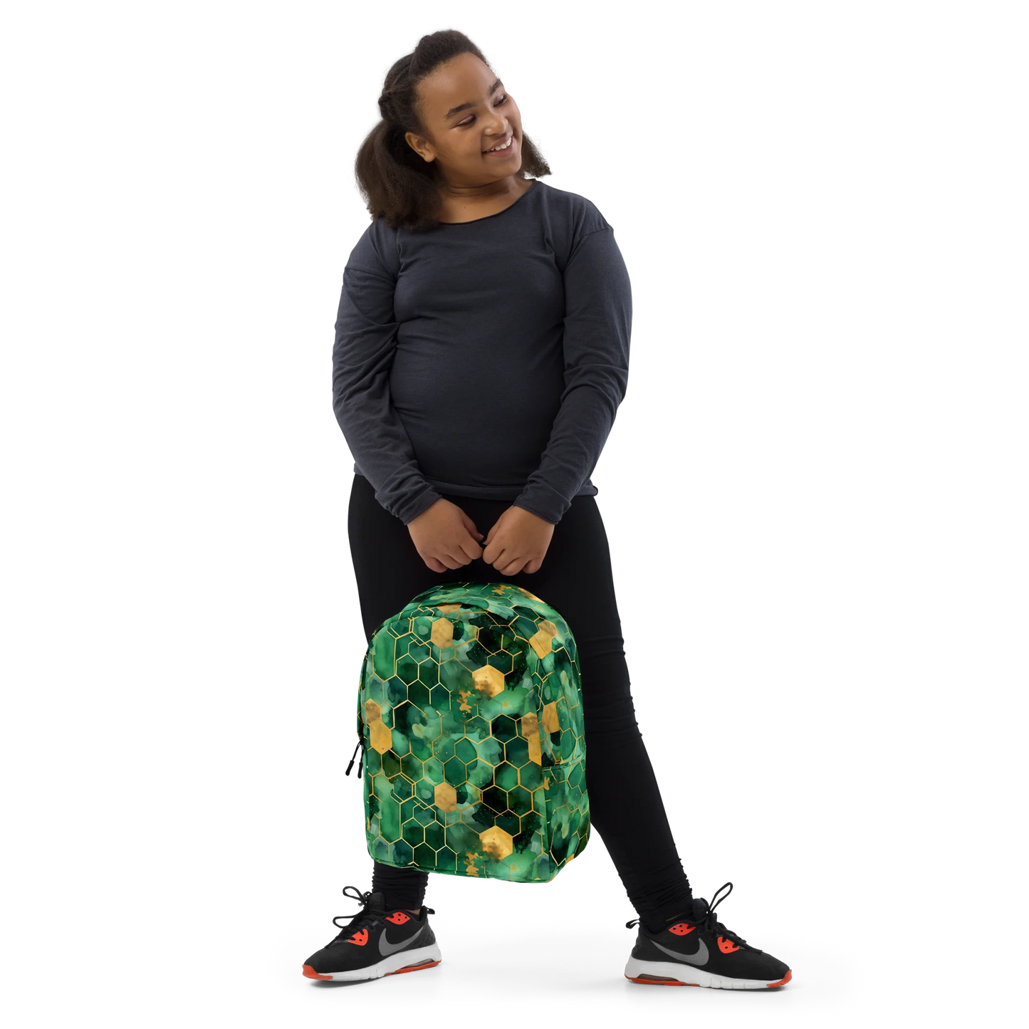 Abstract Verdant Elegance Backpack