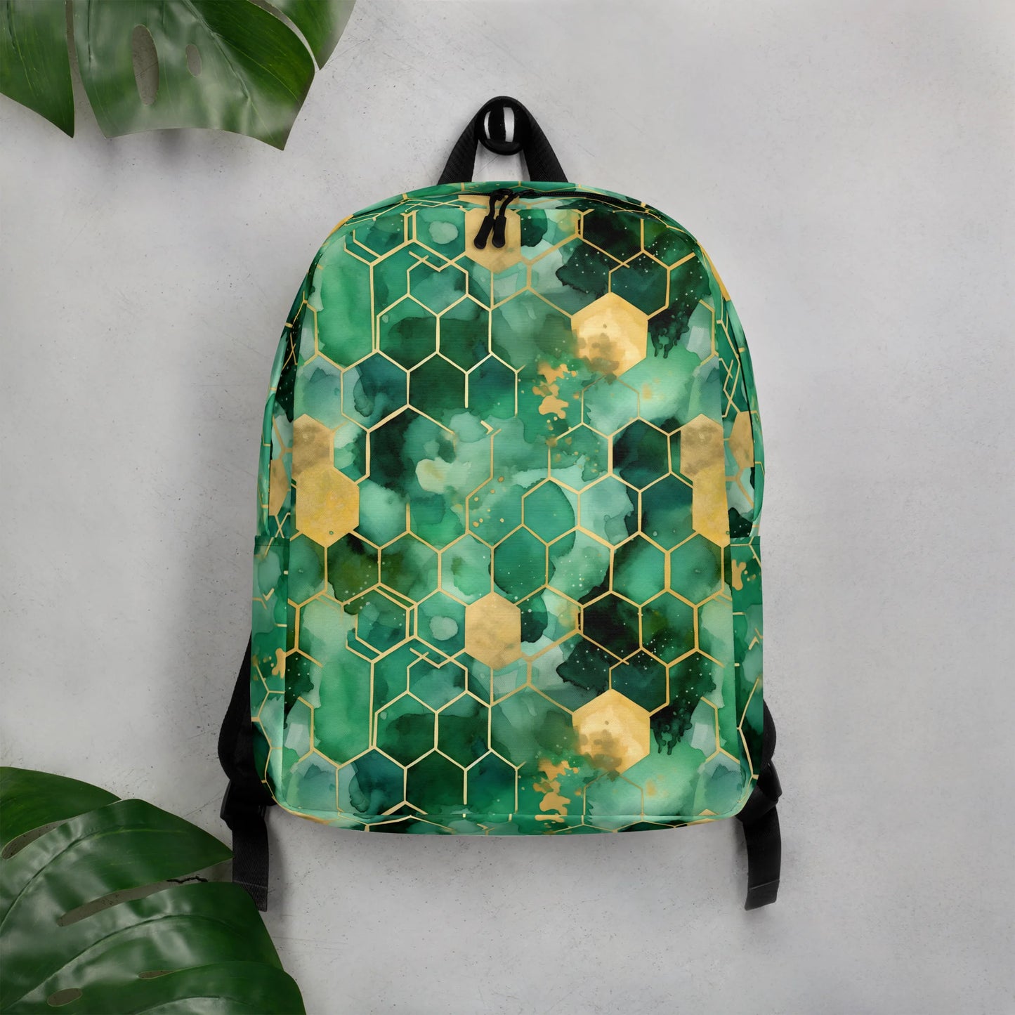 Abstract Verdant Elegance Backpack