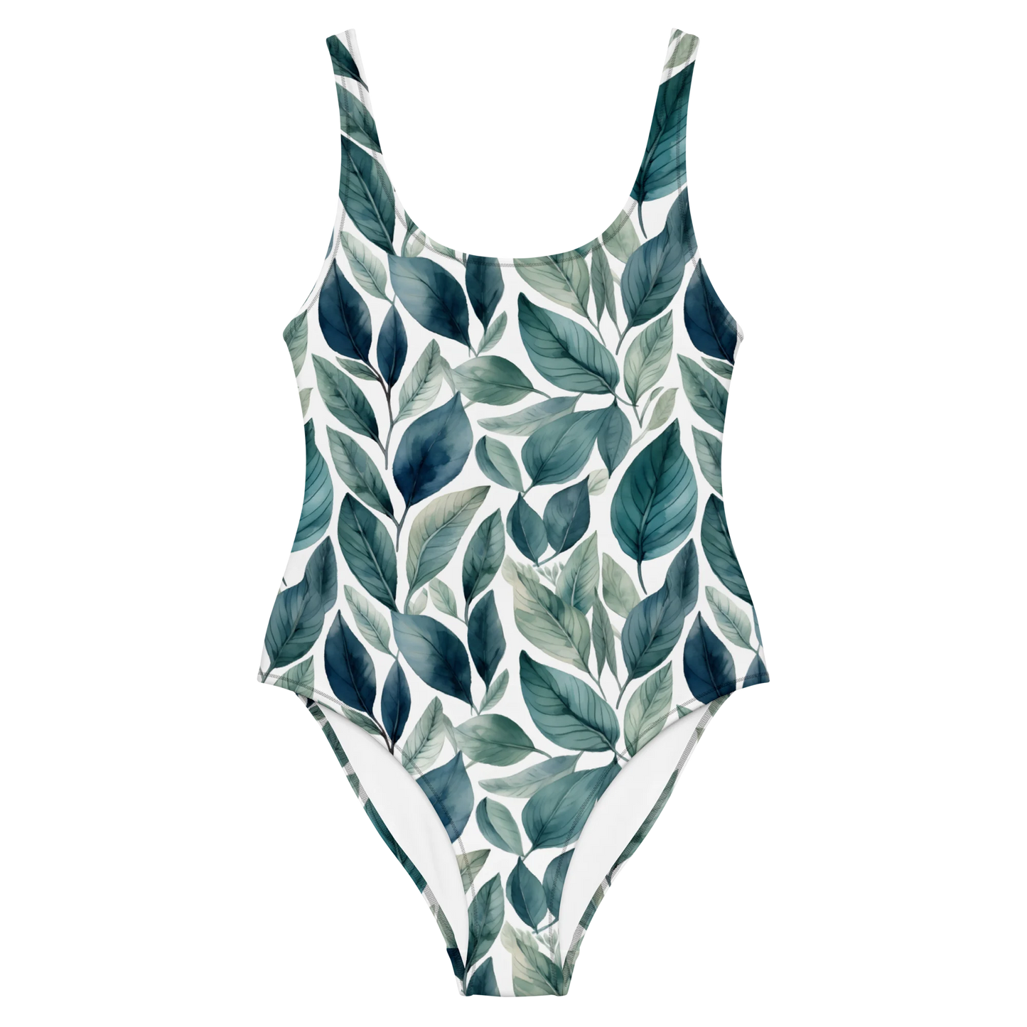 Sleek Foliage One-Piece Swimsuit