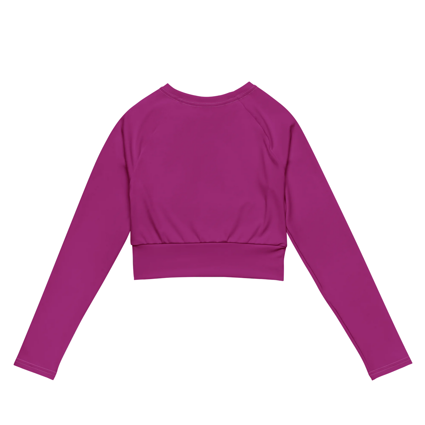 Blooming Violet Basic Recycled Long-sleeve Crop Top