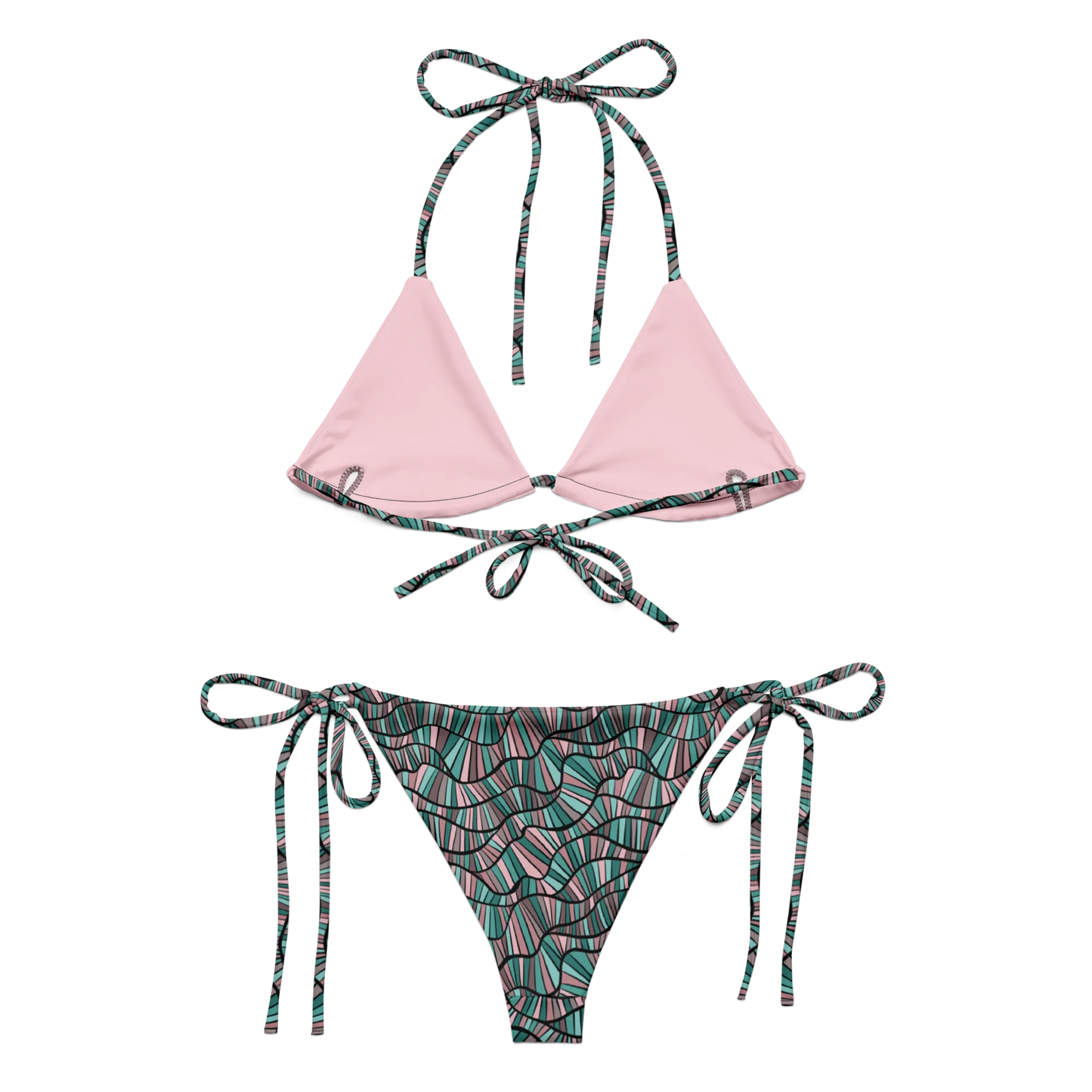 Gren'n'rose Artistic Abstractions Recycled Bikini