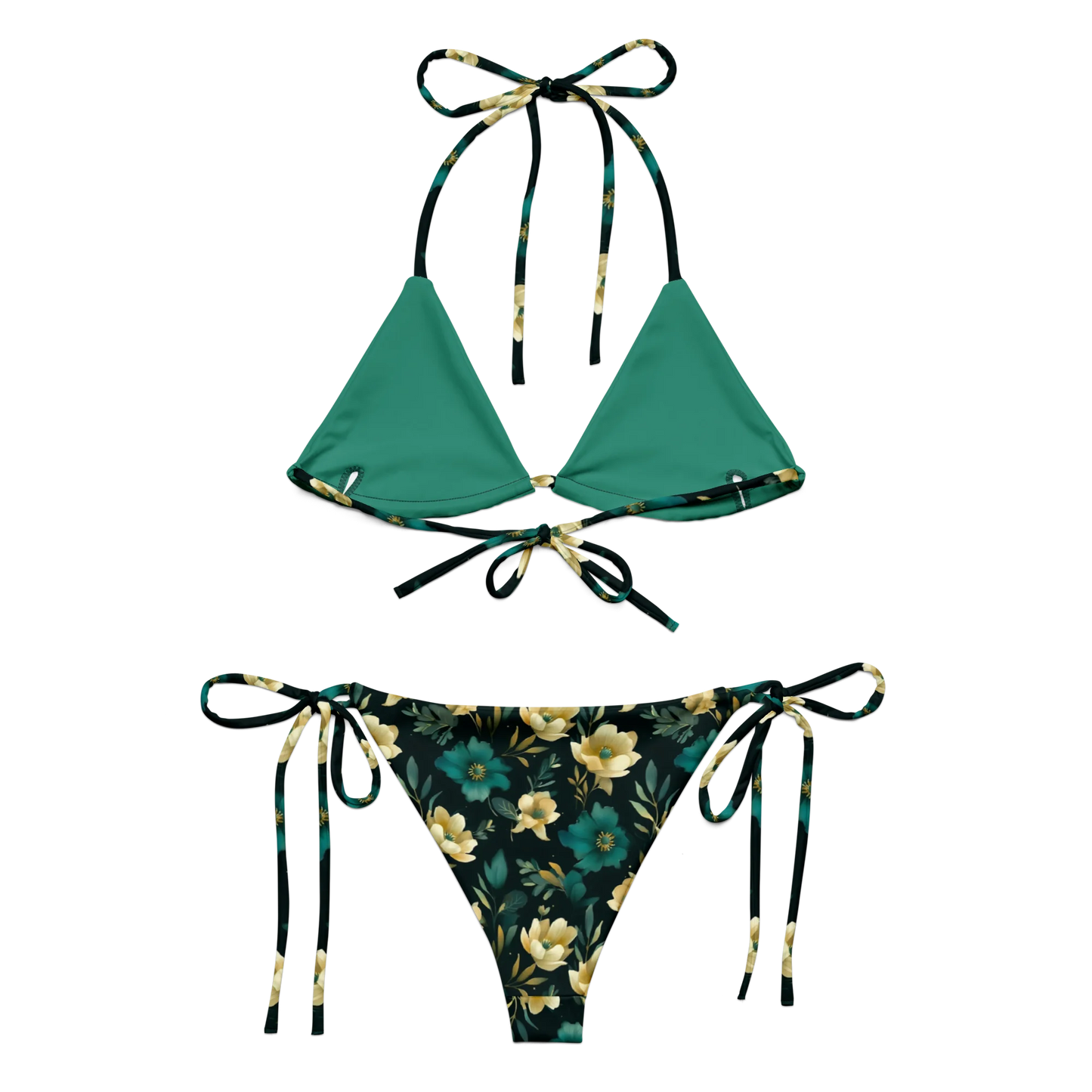 Minimalist Blooms Recycled Bikini
