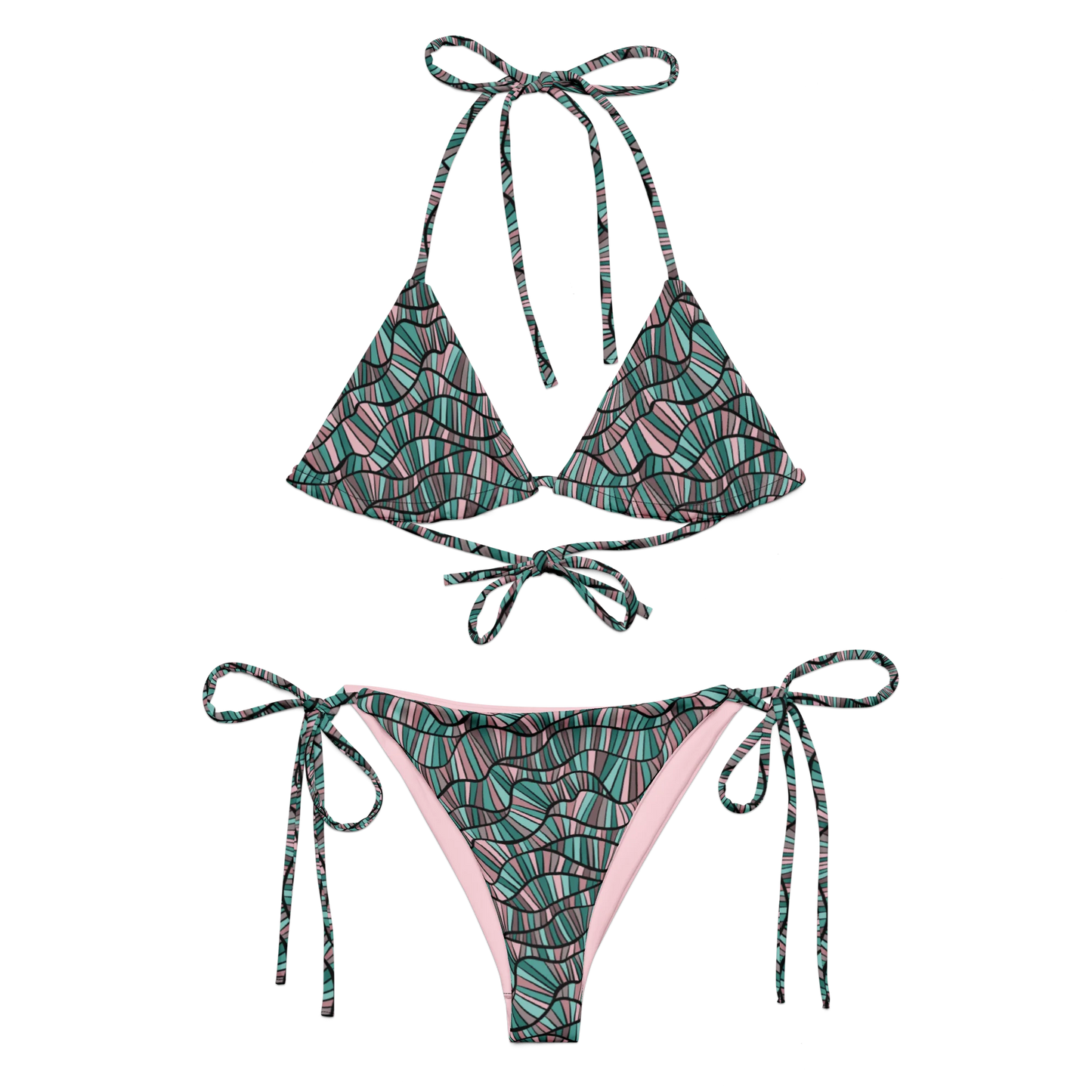 Gren'n'rose Artistic Abstractions Recycled Bikini