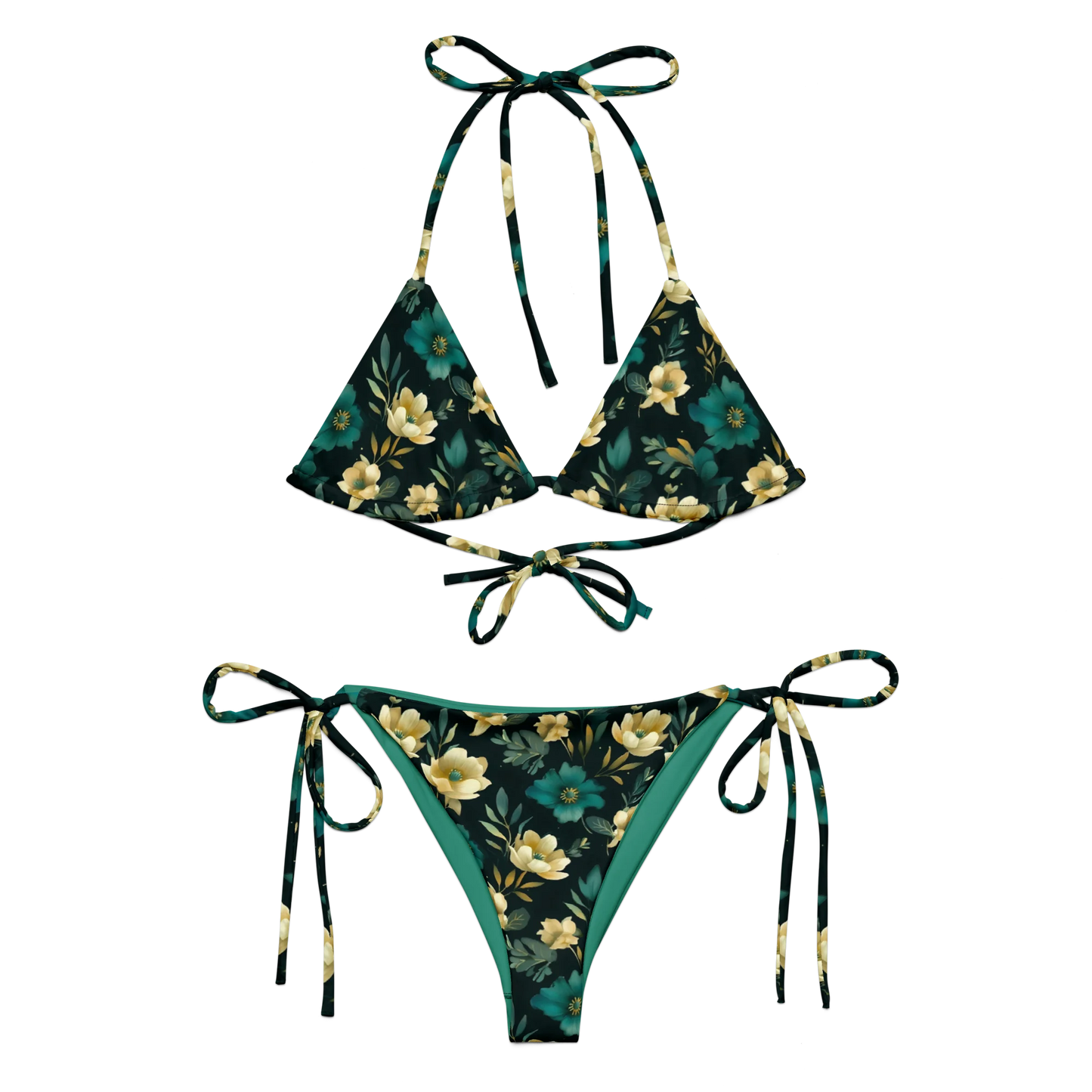 Minimalist Blooms Recycled Bikini