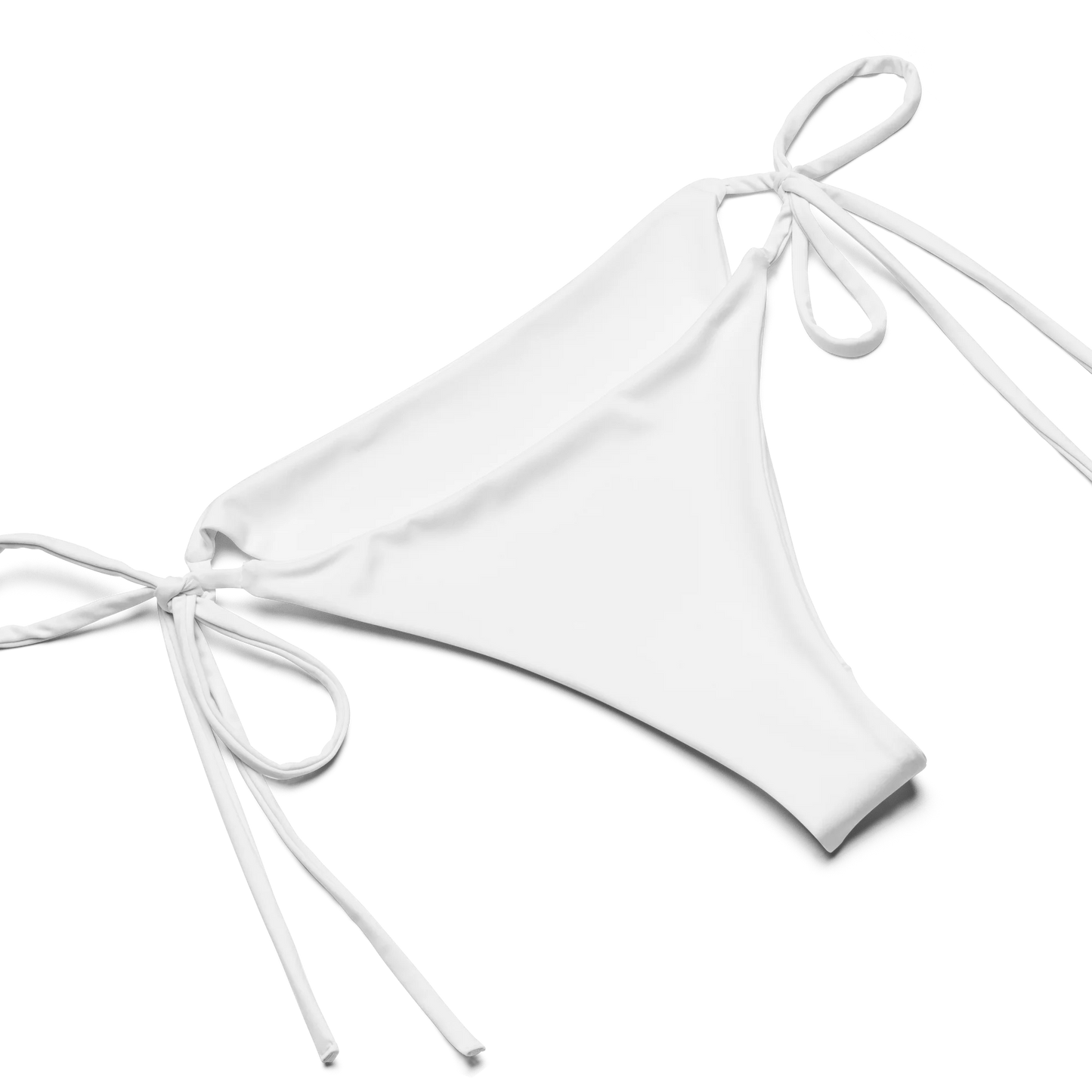 Brilliant White Basic Recycled String Bikini
