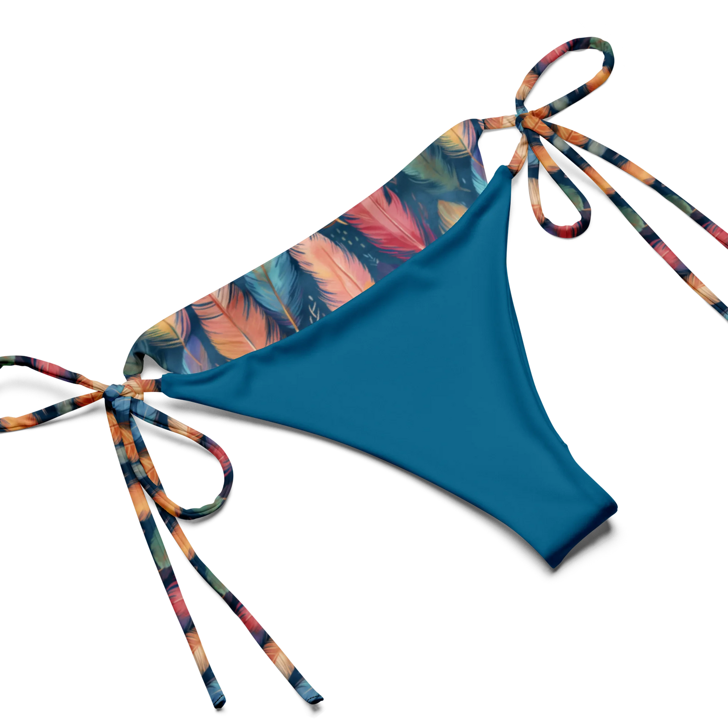 Wonderful Feathers Recycled String Bikini
