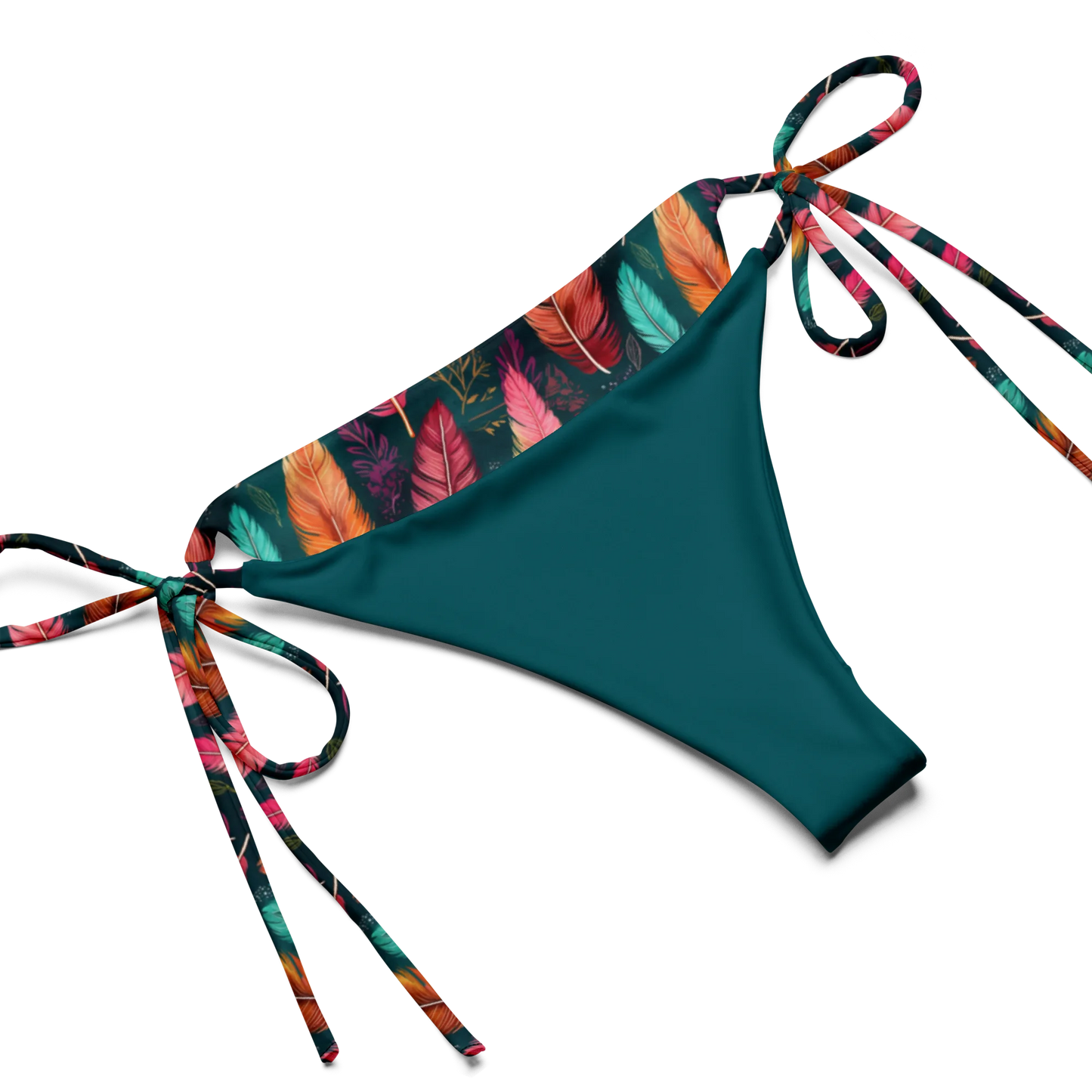 Wonderful Feathers Recycled String Bikini